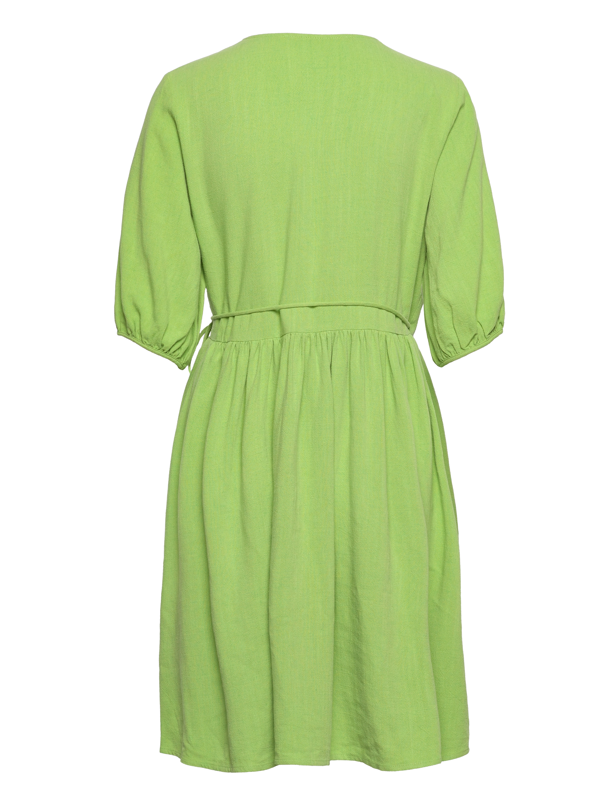 Selected - SLFRAMI 2/4 SHORT WRAP DRESS B - robes portefeuille - greenery - 1