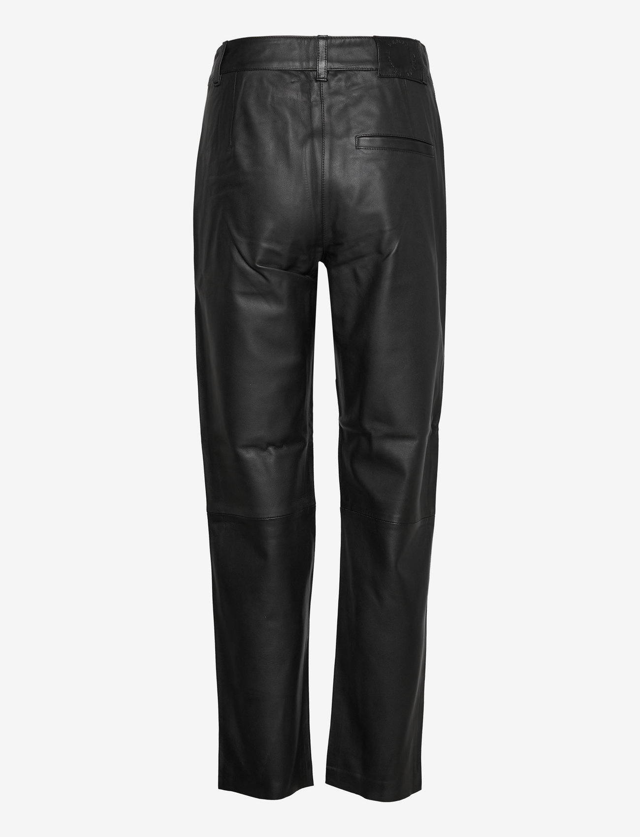 Selected - SLFMARIE MW LEATHER PANTS B NOOS - læderbukser - black - 2