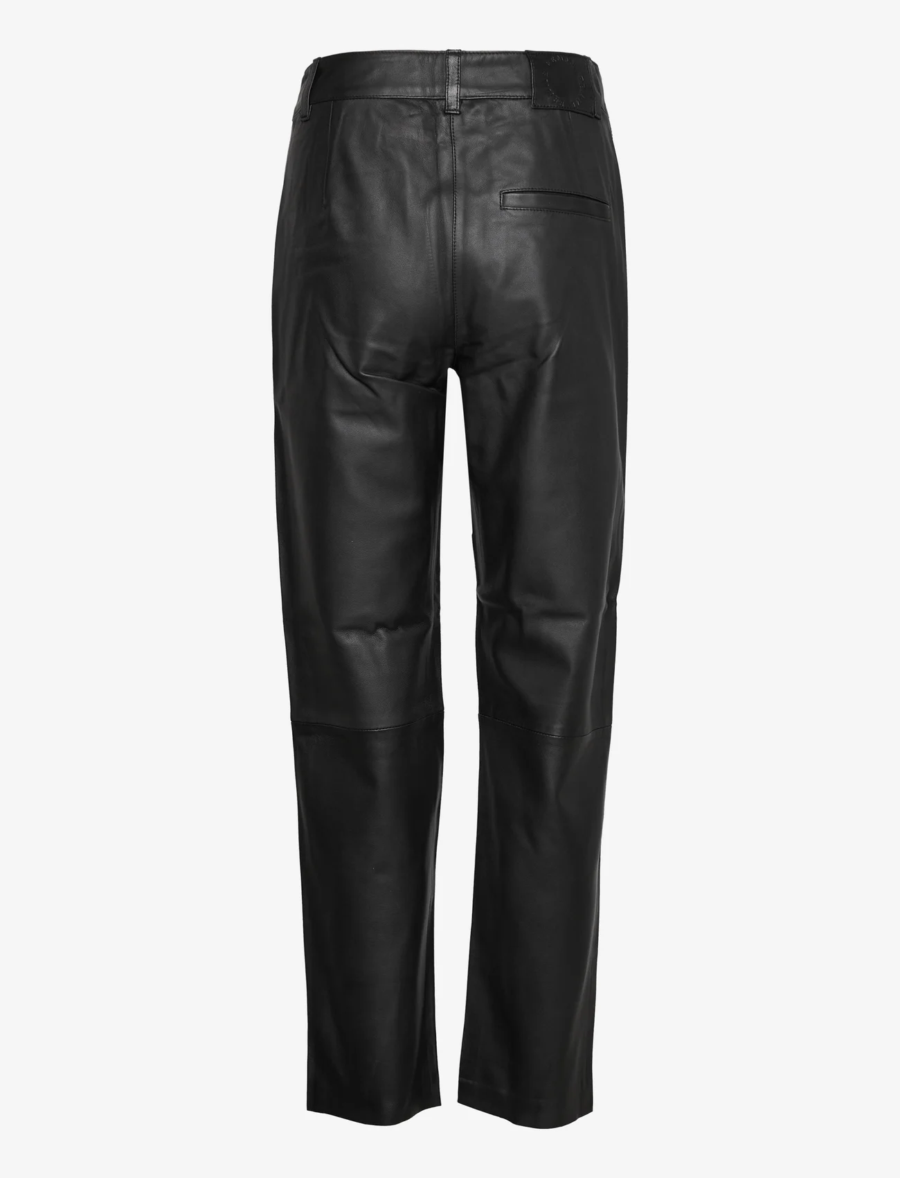 Selected Femme - SLFMARIE MW LEATHER PANTS B NOOS - party wear at outlet prices - black - 1