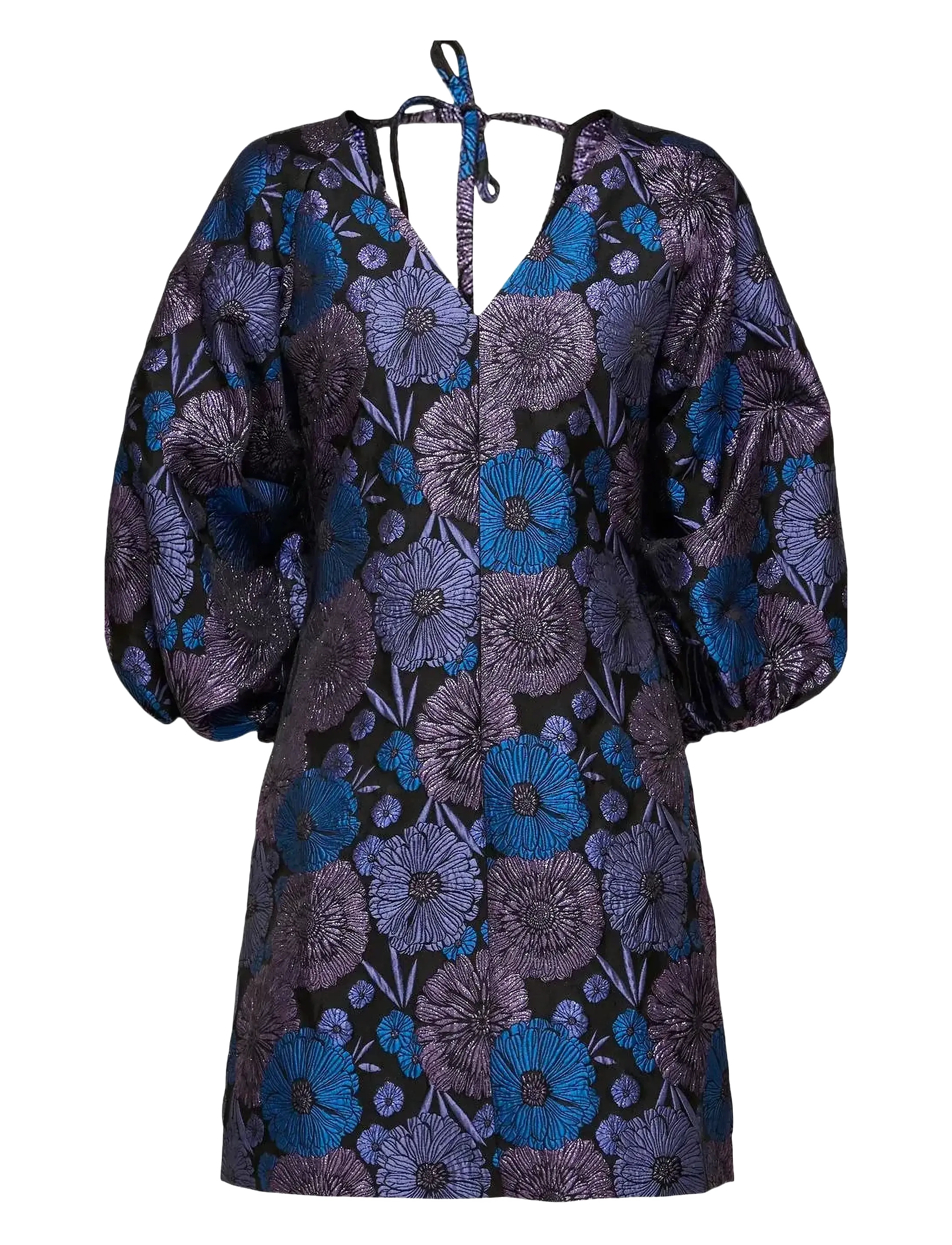 Selected SLFELANI 7/8 SHORT DRESS B - Tøj - BLACK / navy