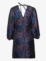 Selected Femme - SLFELANI 7/8 SHORT DRESS B - vakarėlių drabužiai išparduotuvių kainomis - black - 1