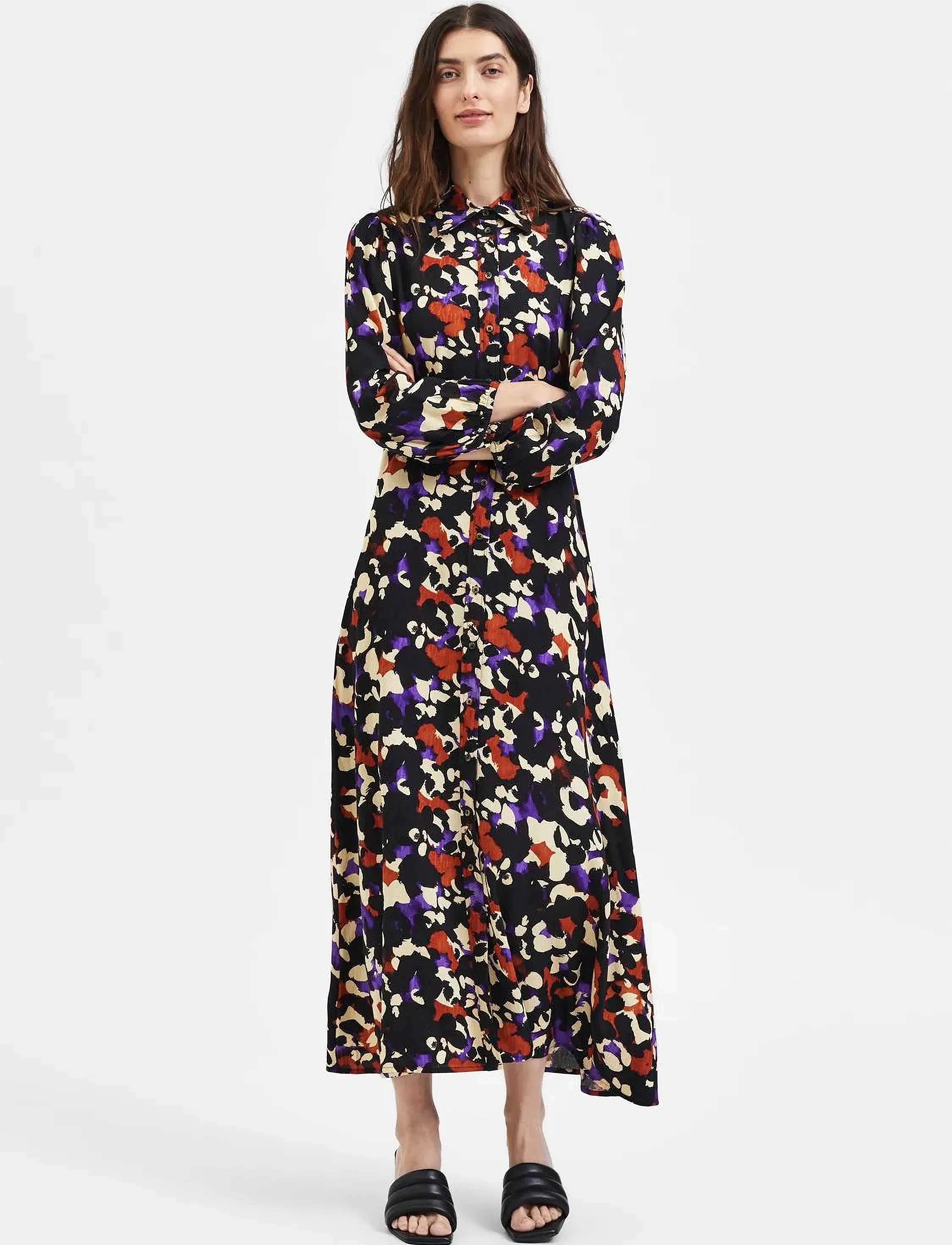 Selected - SLFHOLDA 7/8 ANKLE DRESS B - black - 5
