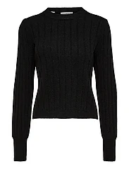 Selected Femme - SLFGLOWIE LS KNIT O-NECK B - pullover - black - 0