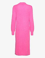 Selected Femme - SLFGLOWIE LS KNIT O-NECK DRESS B - stickade klänningar - phlox pink - 1