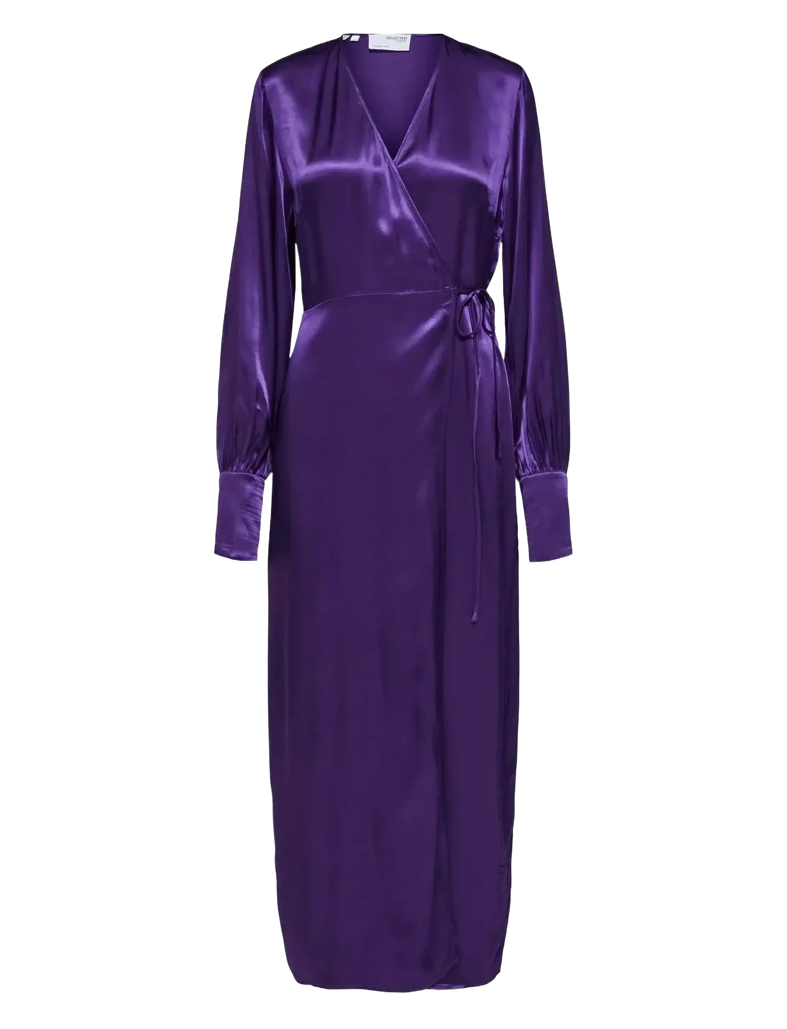 Selected SLFLYRA LS ANKLE WRAP DRESS B - Jurken - ACAI / purple