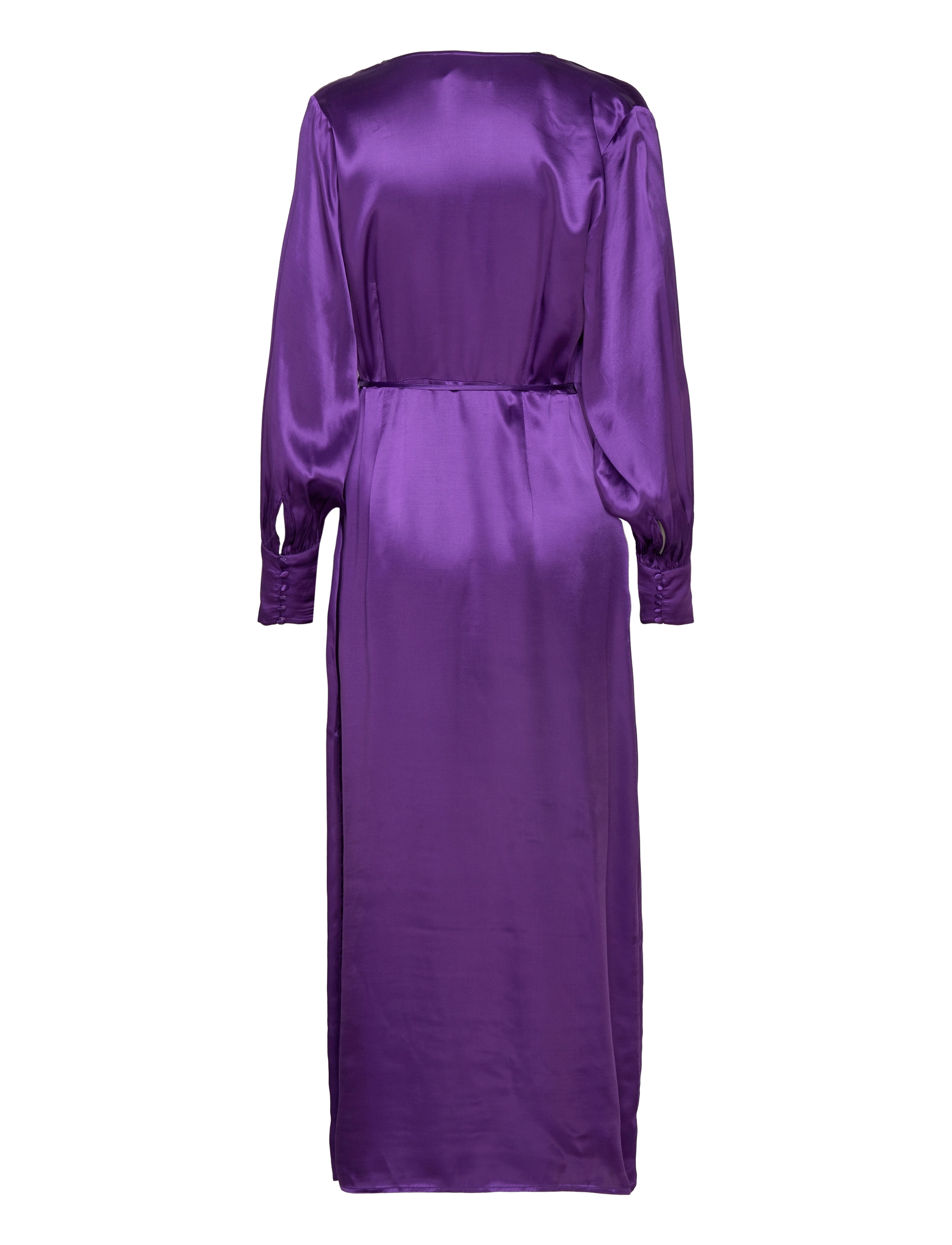 Selected - SLFLYRA LS ANKLE WRAP DRESS B - slå-om-kjoler - acai - 2