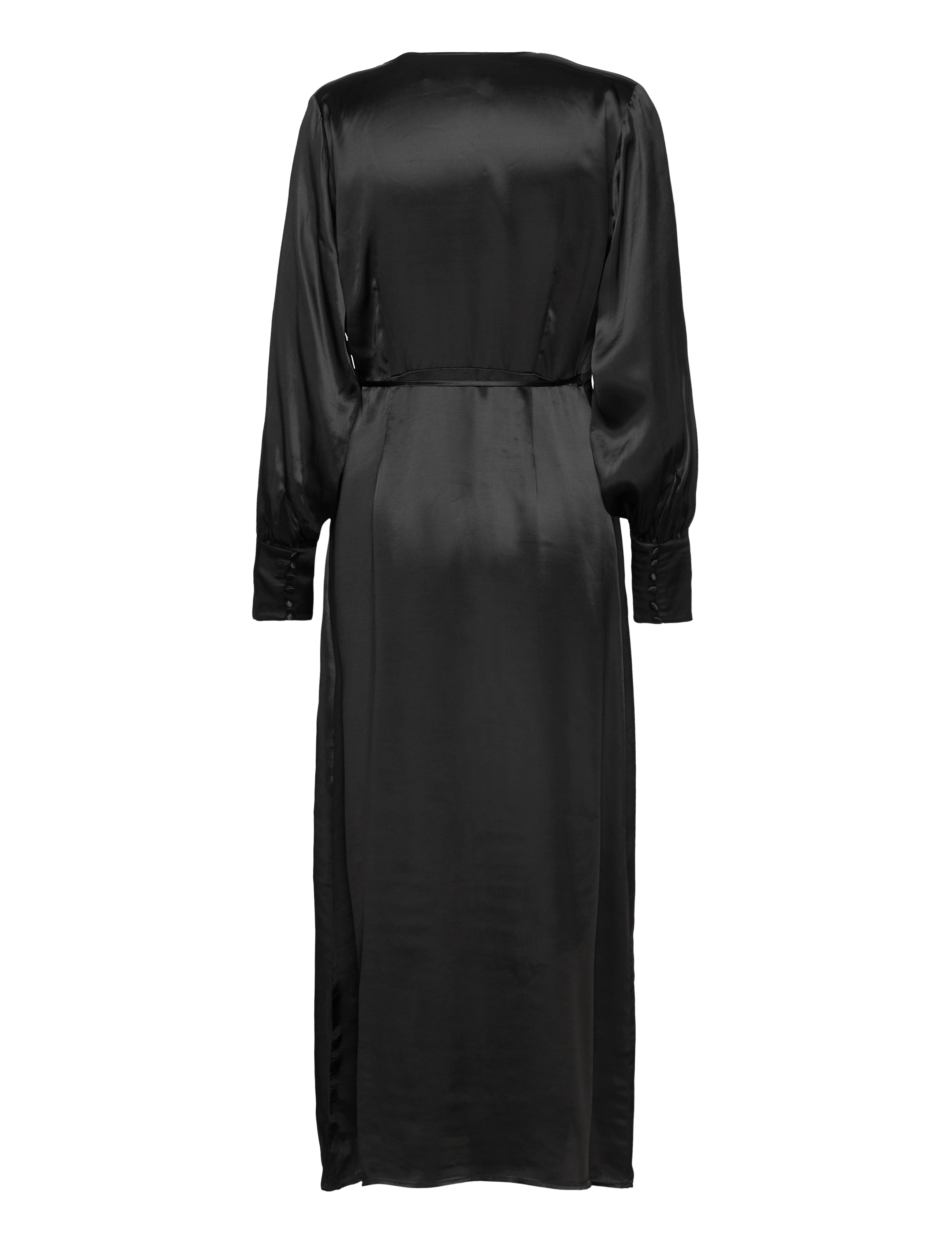Selected - SLFLYRA LS ANKLE WRAP DRESS B - wickelkleider - black - 2