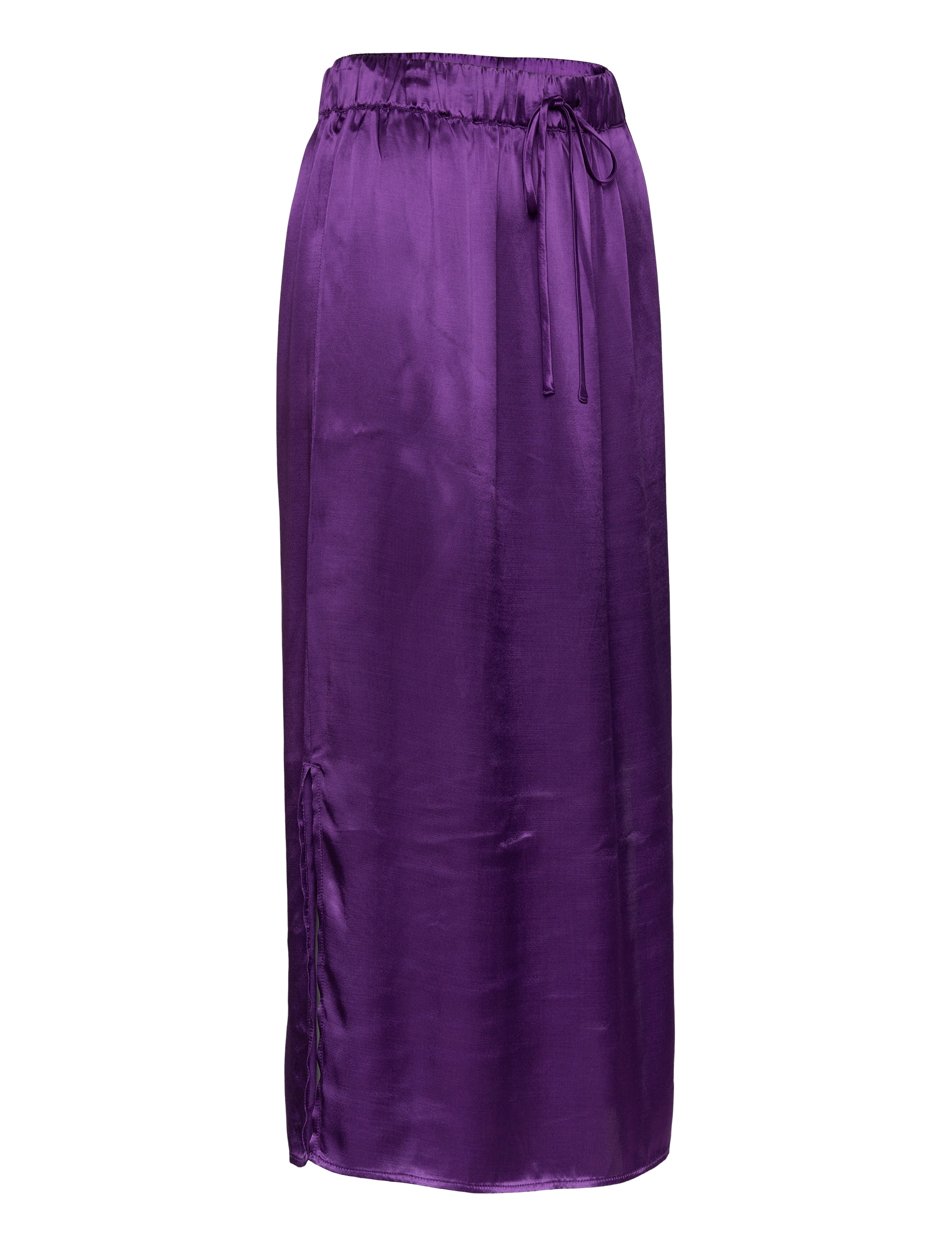 Selected - SLFLYRA MW MIDI SKIRT B - maxi nederdele - acai - 4