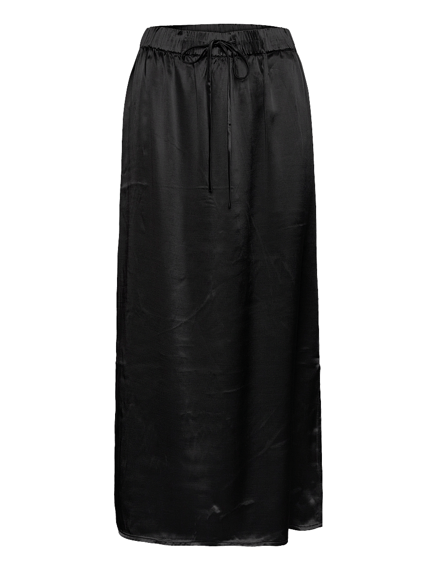 Selected - SLFLYRA MW MIDI SKIRT B - jupes longues - black - 1