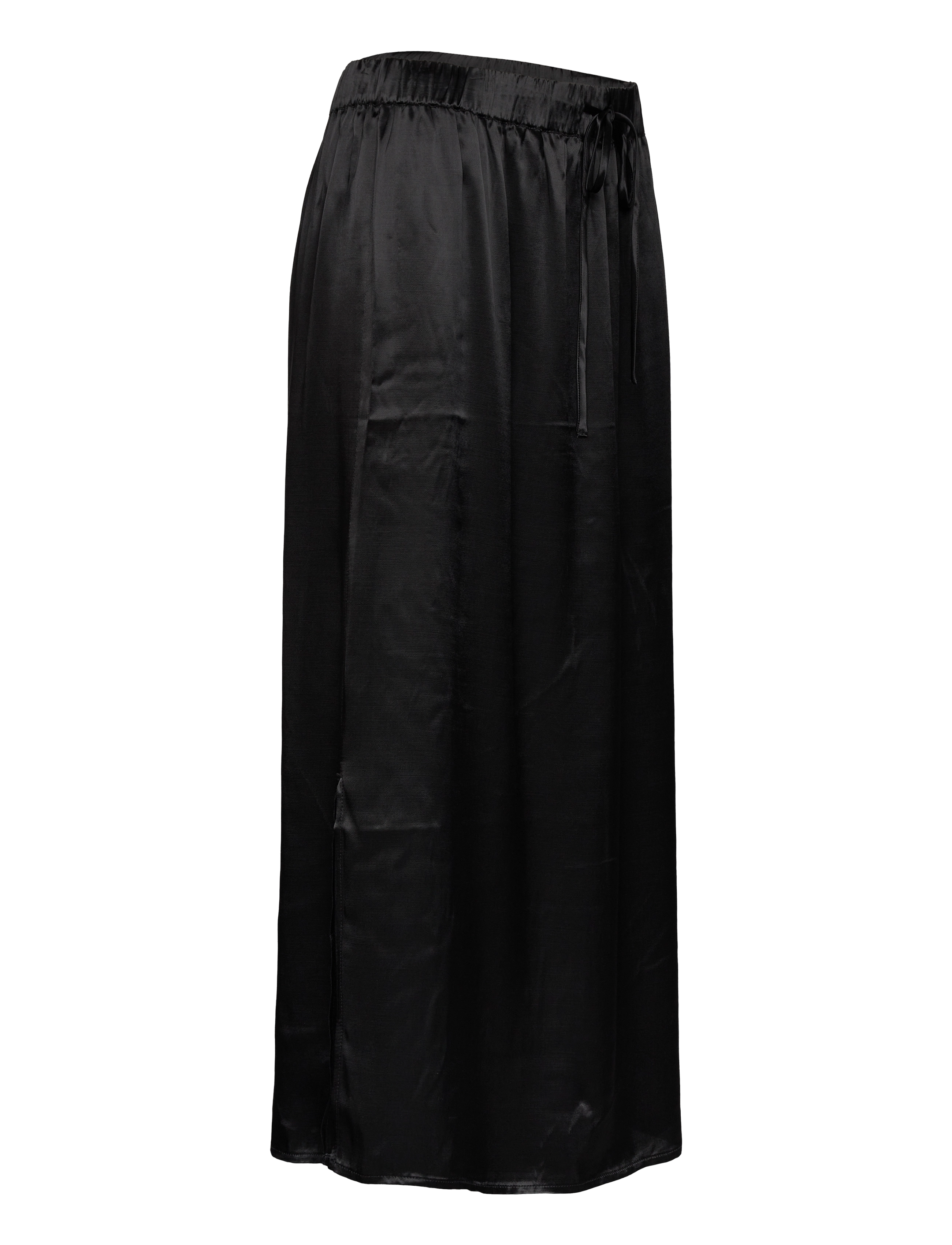 Selected - SLFLYRA MW MIDI SKIRT B - maxi nederdele - black - 4