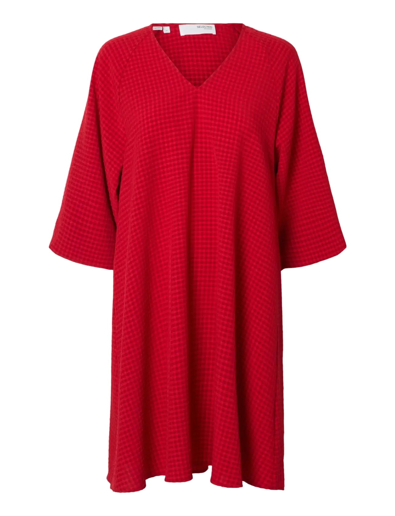 Selected SLFAMIDA 3/4 SHORT  DRESS B - Beliebte Marken - EQUESTRIAN RED / red