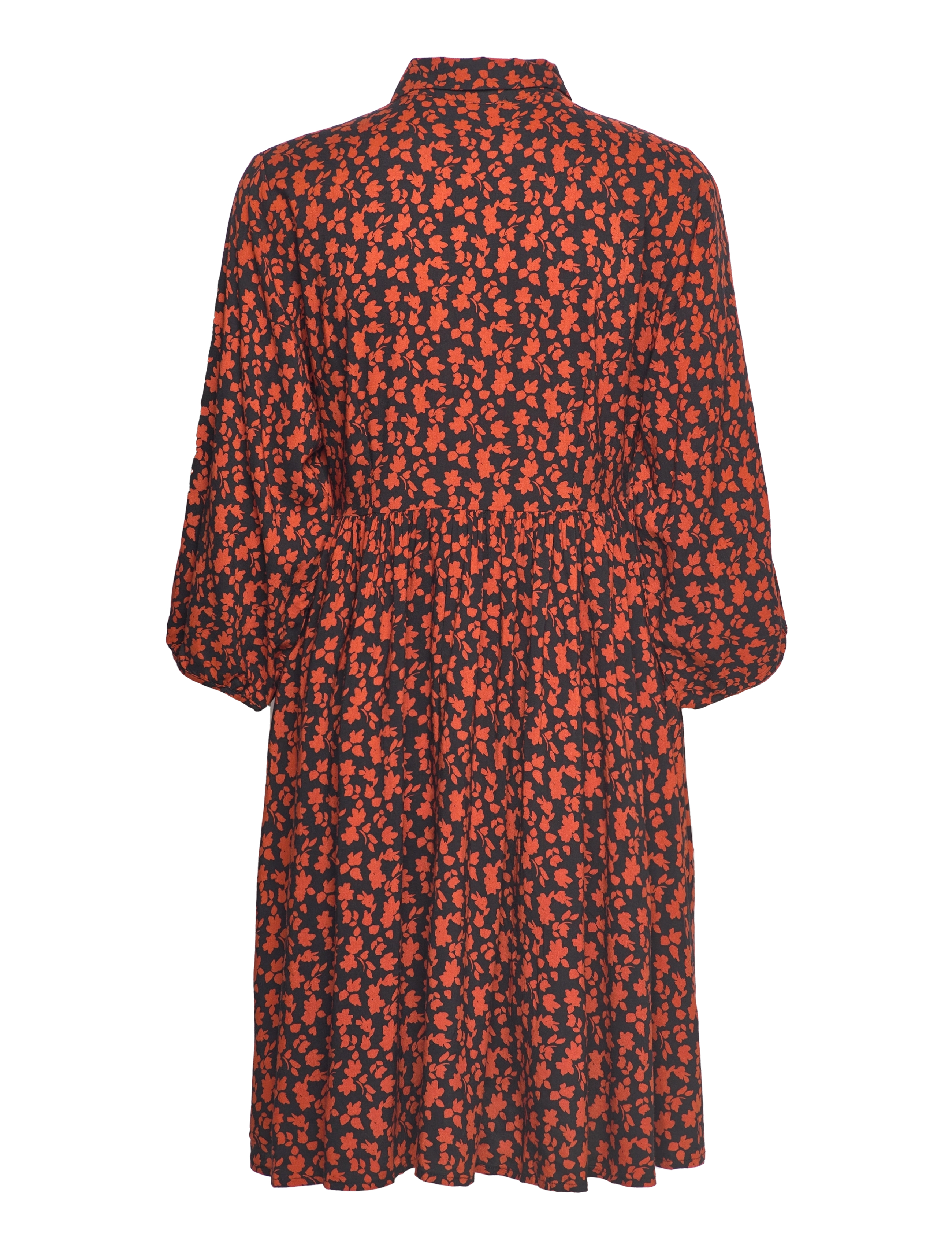 Selected - SLFLEIA 3/4 SHORT SHIRT DRESS B - skjortekjoler - cinnamon stick - 1