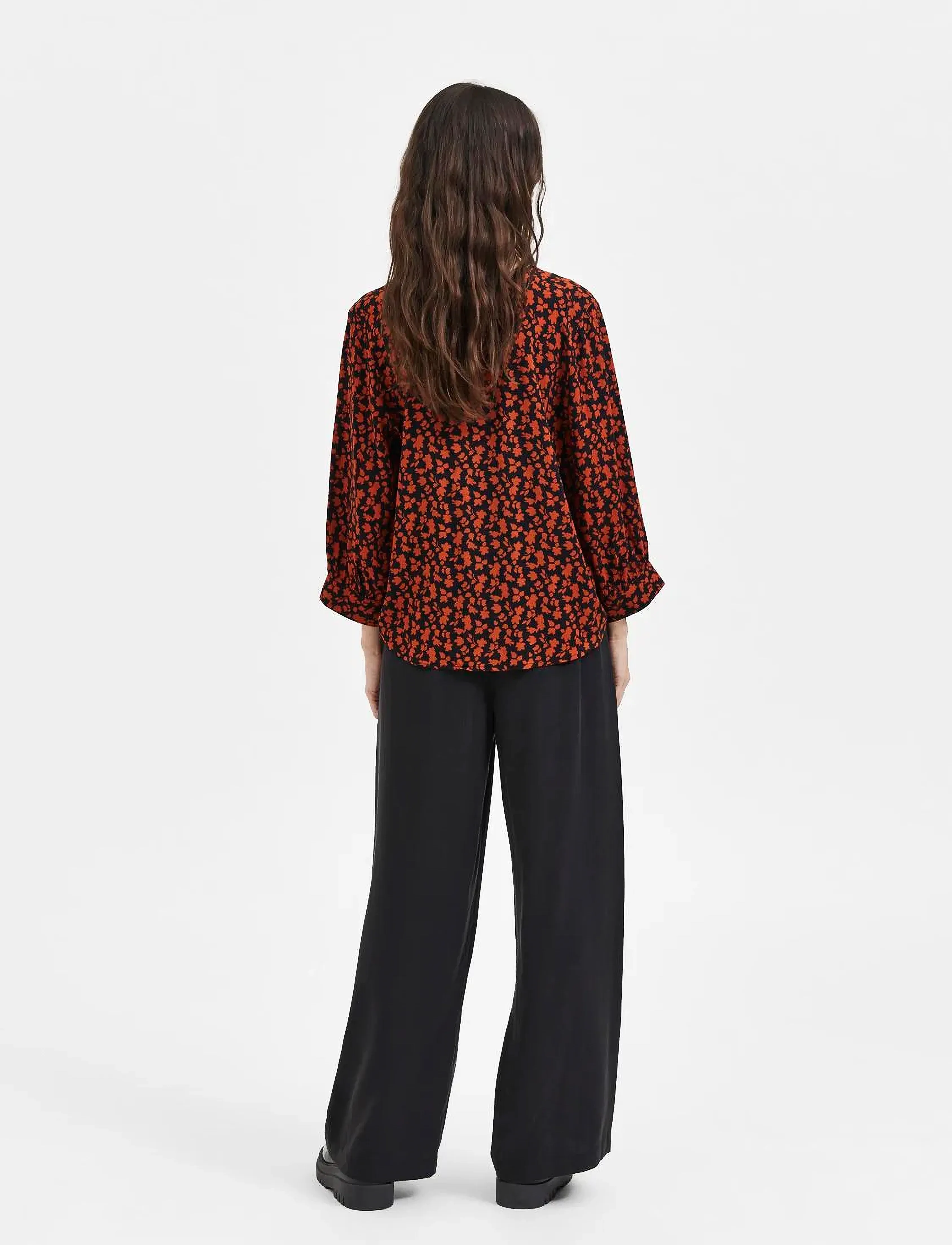 Selected - SLFLEIA 3/4 SHIRT B - langærmede bluser - cinnamon stick - 3