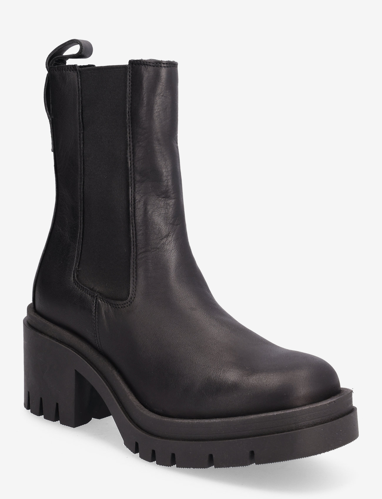 Selected Femme - SLFSAGE CHELSEA LEATHER BOOT B - high heel - black - 0