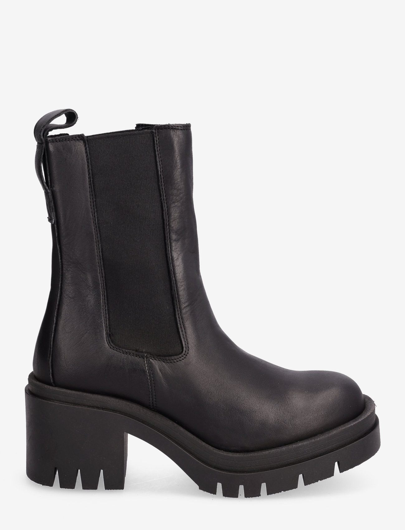 Selected Femme - SLFSAGE CHELSEA LEATHER BOOT B - high heel - black - 1