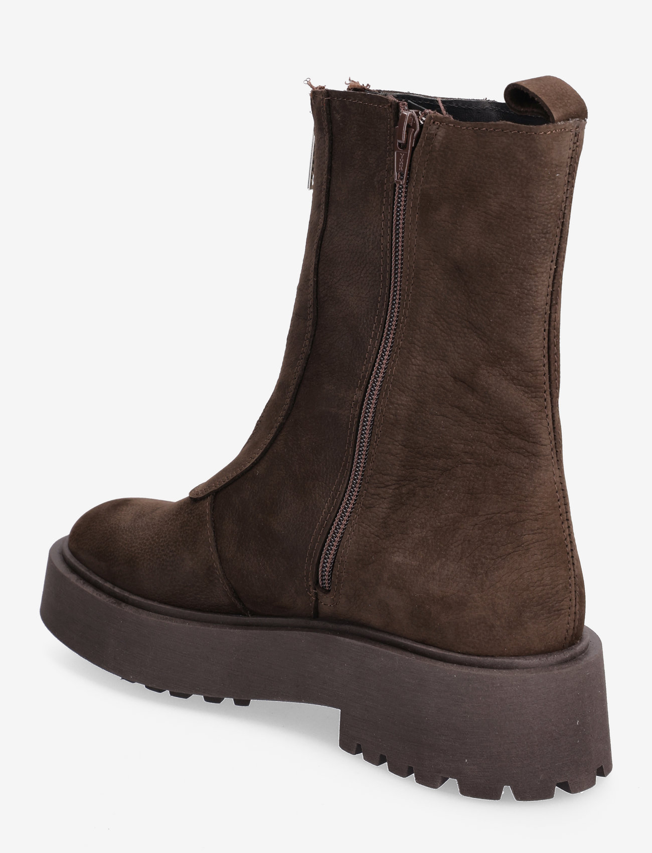 Selected Femme - SLFRINA ZIPPER NUBUCK BOOT B - demitasse - 2