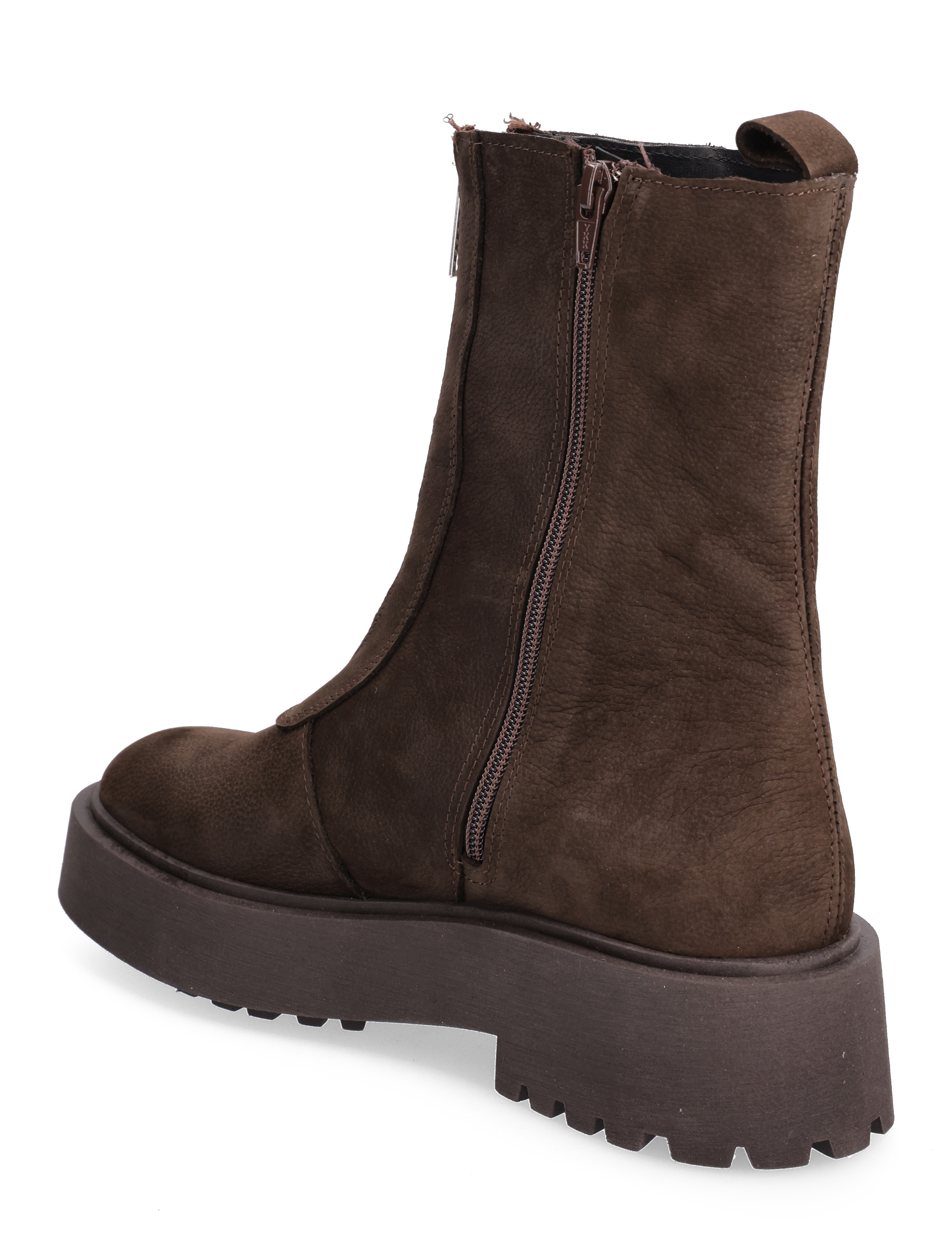 Selected Femme - SLFRINA ZIPPER NUBUCK BOOT B - demitasse - 2