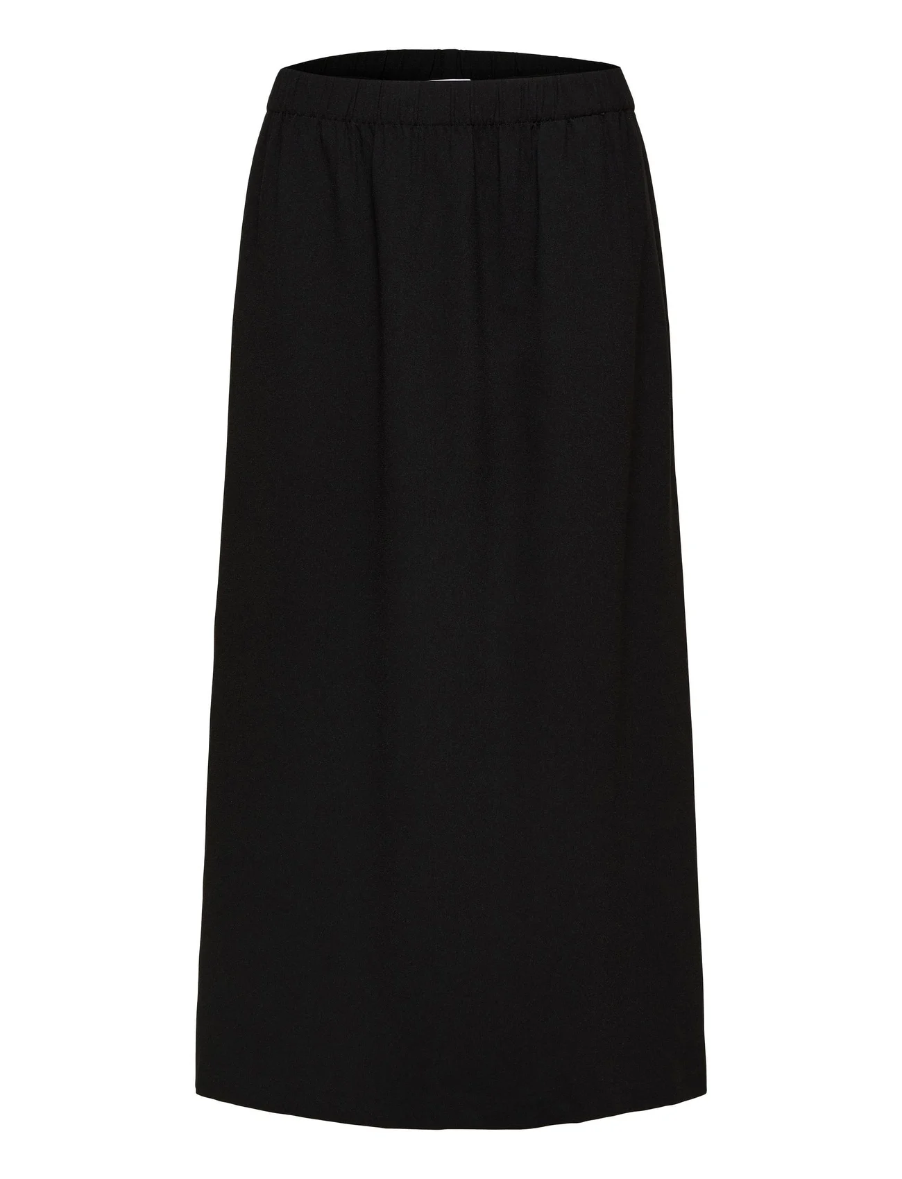 Selected Femme - SLFTINNI-RELAXED MW MIDI SKIRT B NOOS - midi skirts - black - 0