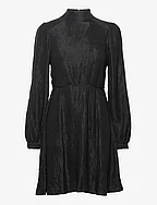 SLFMADINA LS SHORT DRESS B - BLACK