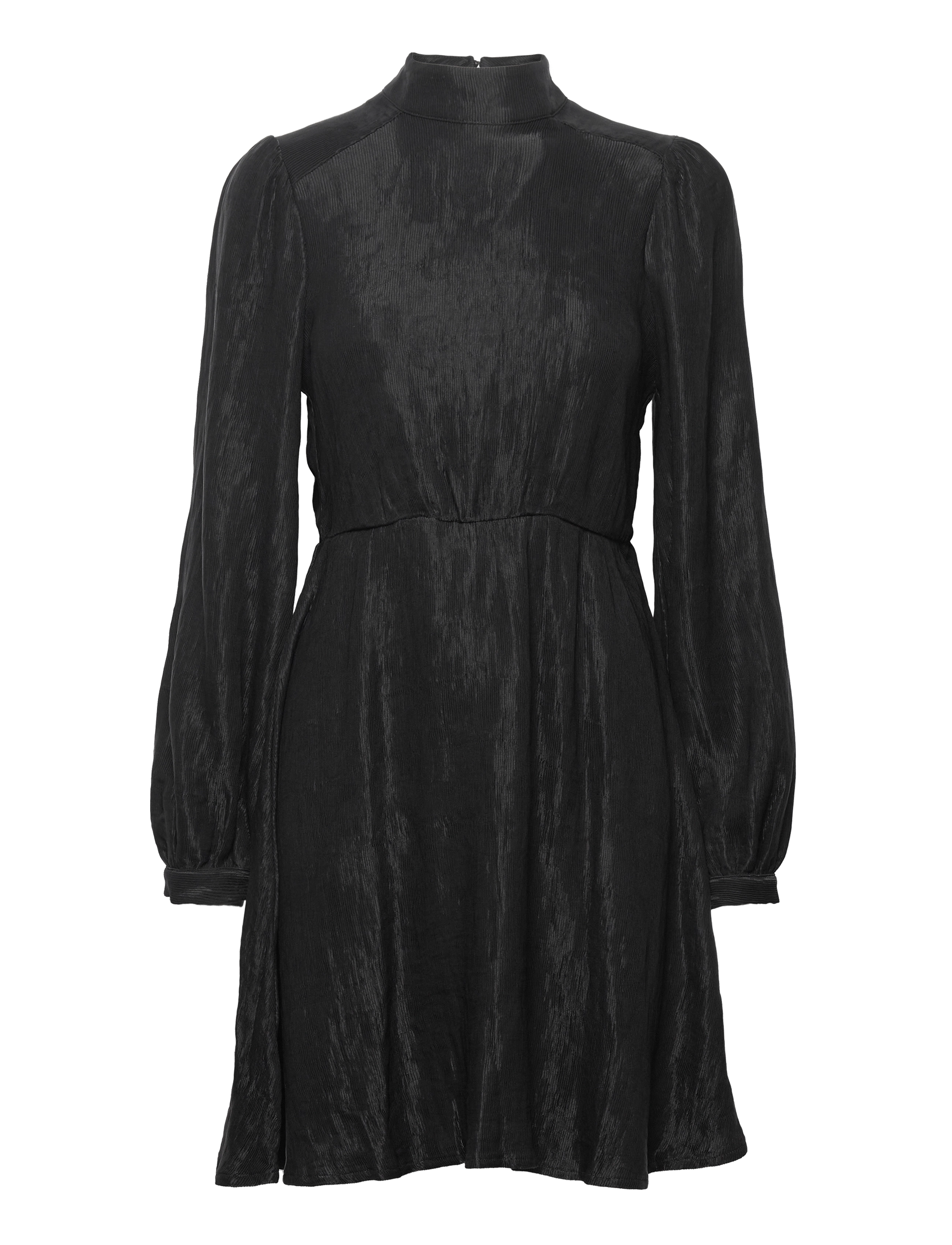 Selected SLFMADINA LS SHORT DRESS B - Jurken - BLACK / black