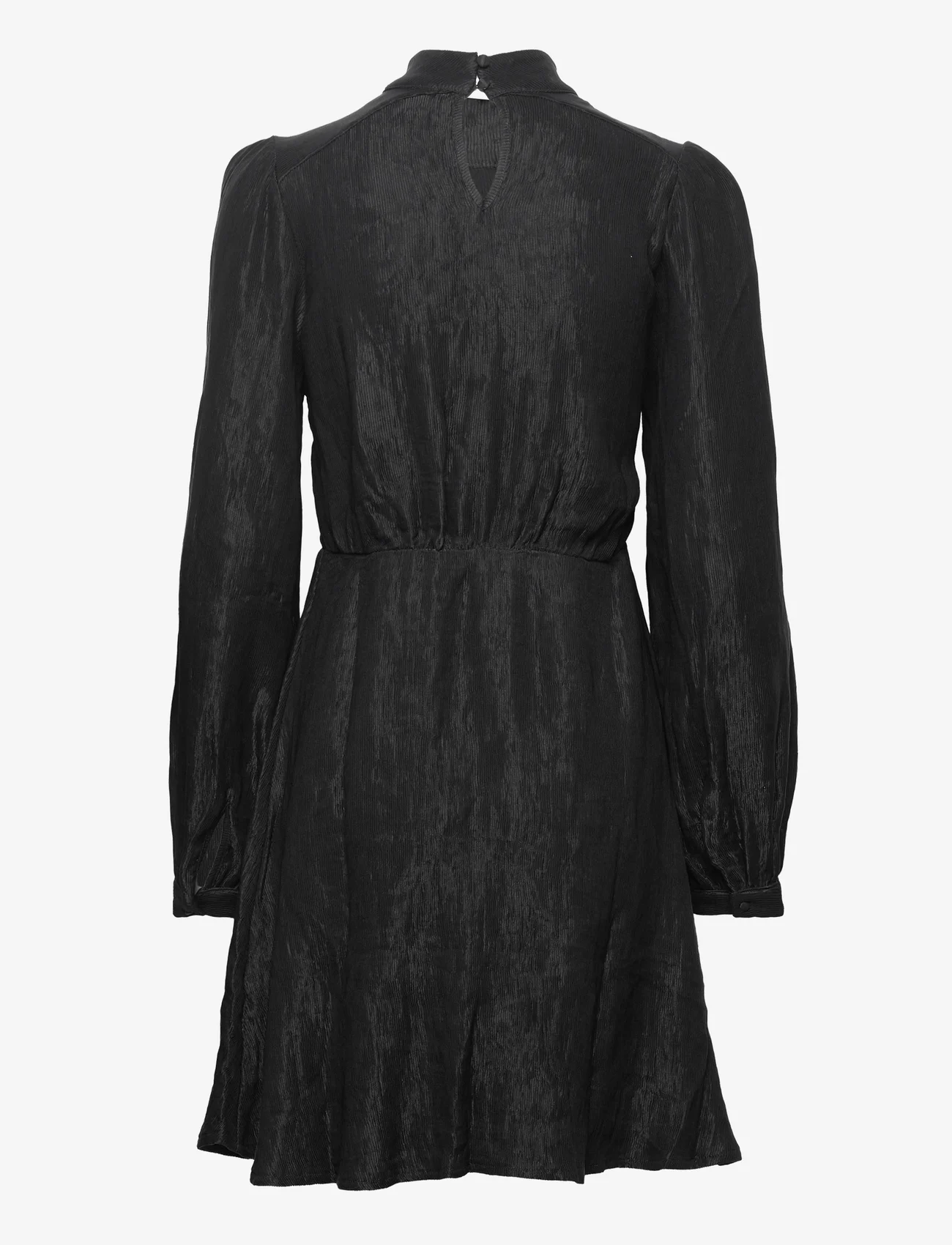 Selected Femme - SLFMADINA LS SHORT DRESS B - festkläder till outletpriser - black - 1
