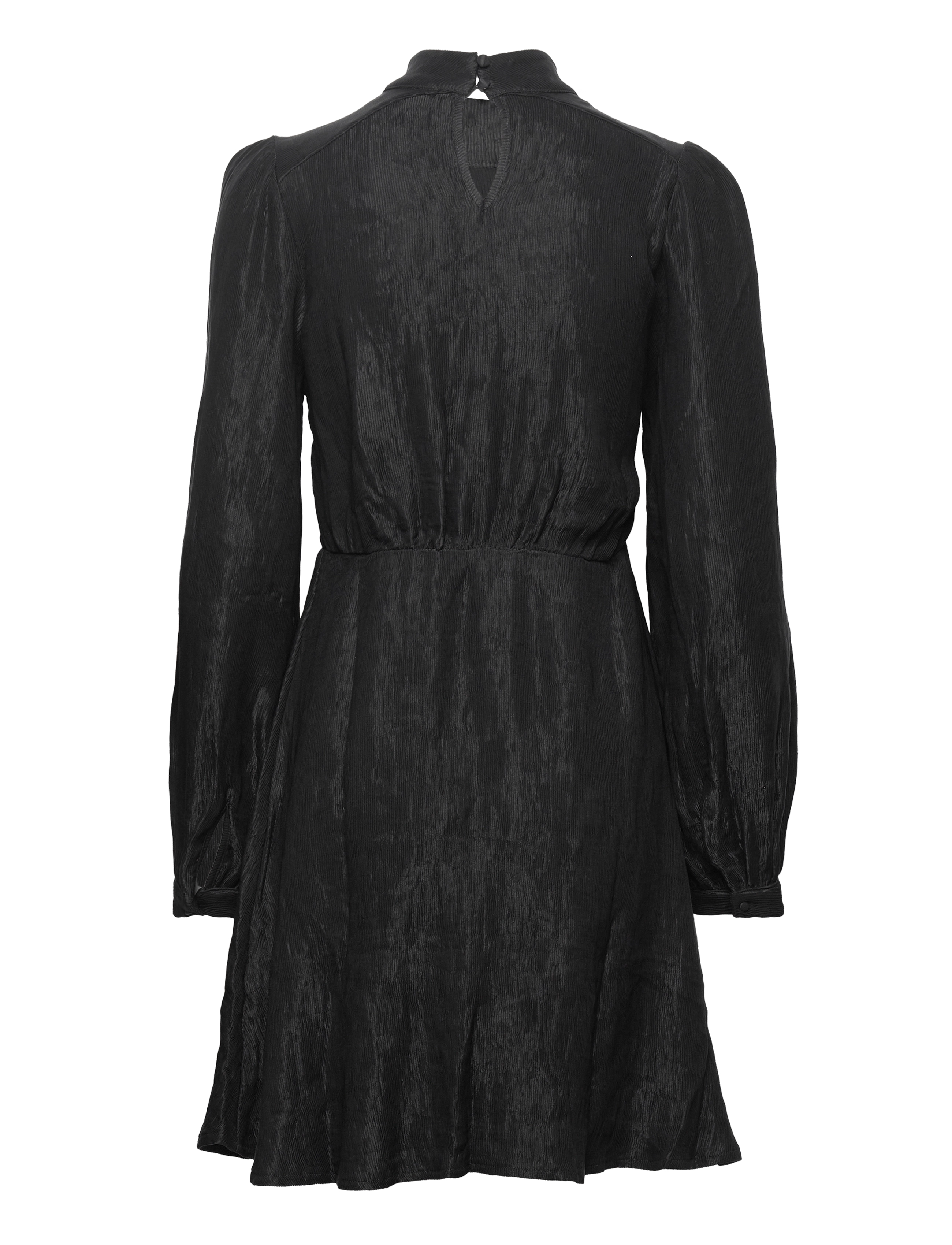 Selected - SLFMADINA LS SHORT DRESS B - festtøj til outletpriser - black - 2