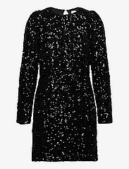 Selected Femme - SLFCOLYN LS SHORT SEQUINS DRESS B - juhlamuotia outlet-hintaan - black - 0
