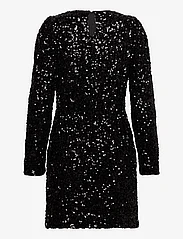 Selected Femme - SLFCOLYN LS SHORT SEQUINS DRESS B - juhlamuotia outlet-hintaan - black - 1