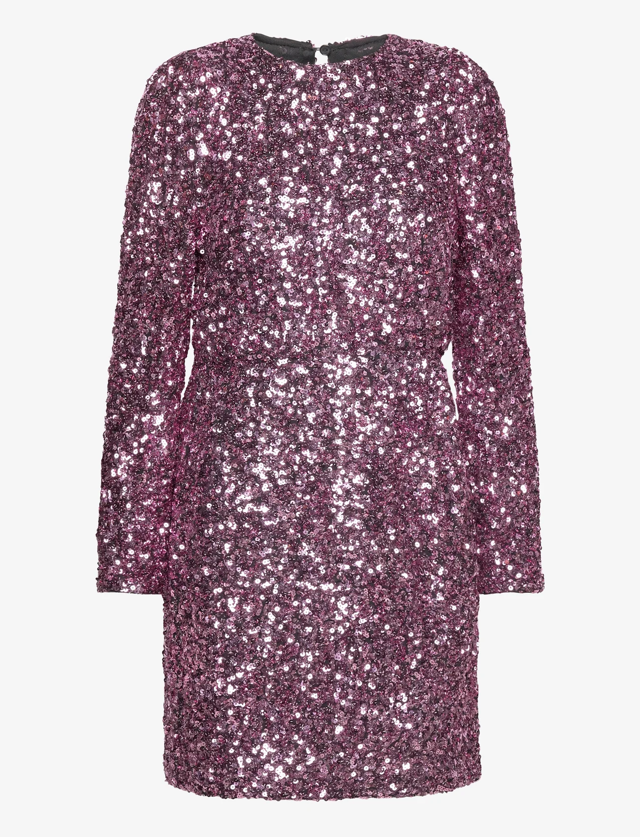 Selected Femme - SLFCOLYN LS SHORT SEQUINS DRESS B - ballīšu apģērbs par outlet cenām - pink lavender - 0