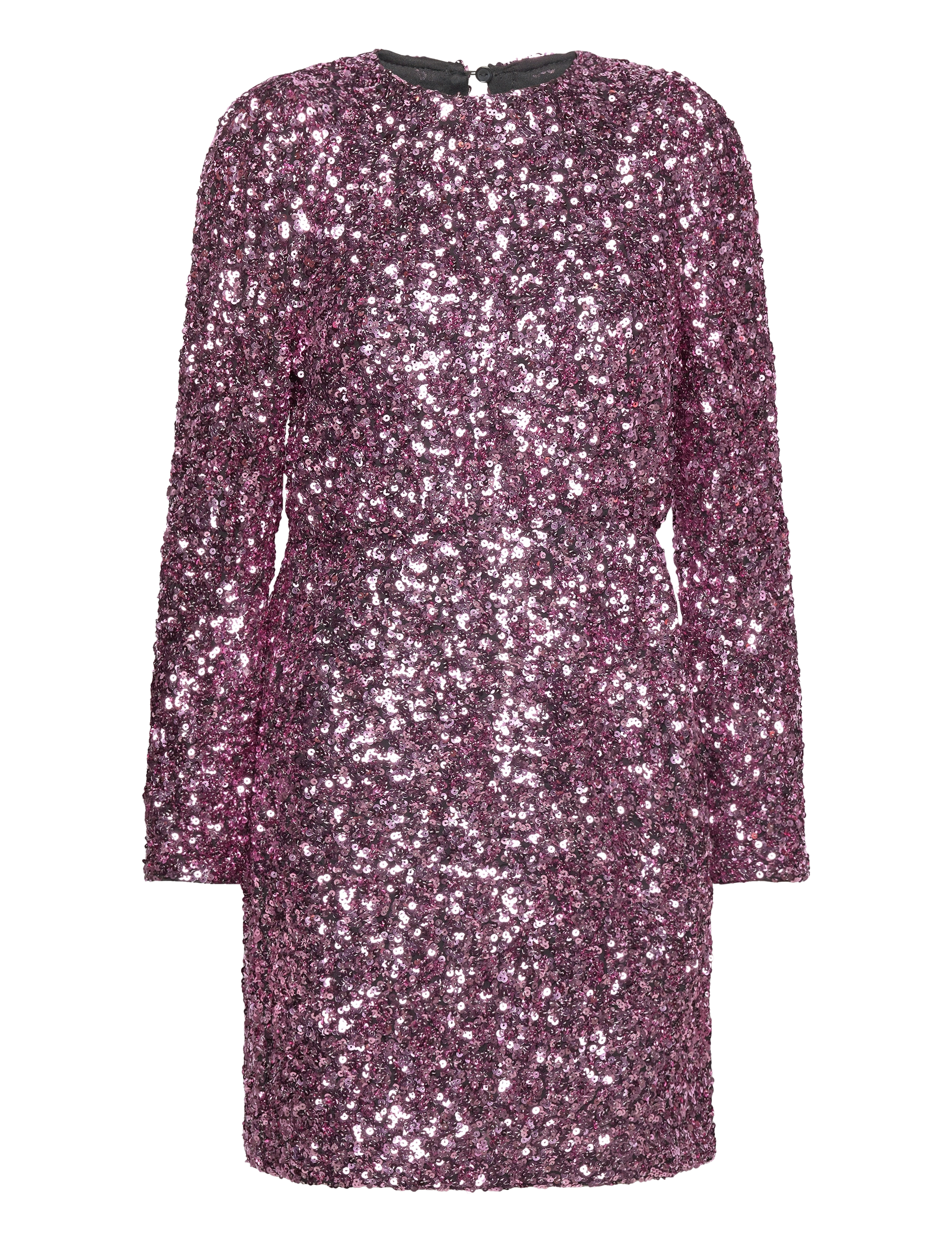Selected SLFCOLYN LS SHORT SEQUINS DRESS B - Jurken - PINK LAVENDER / pink/rose