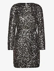Selected Femme - SLFCOLYN LS SHORT SEQUINS DRESS B - vakarėlių drabužiai išparduotuvių kainomis - silver - 0