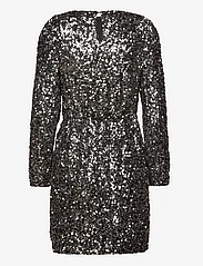 Selected Femme - SLFCOLYN LS SHORT SEQUINS DRESS B - vakarėlių drabužiai išparduotuvių kainomis - silver - 1