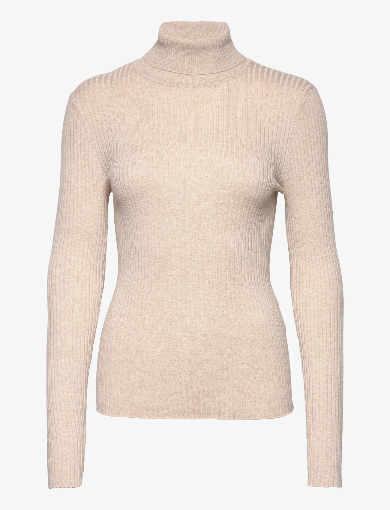 Selected Femme - SLFLYDIA COSTA LS KNIT ROLLNECK B NOOS - džemperi ar augstu apkakli - birch - 0