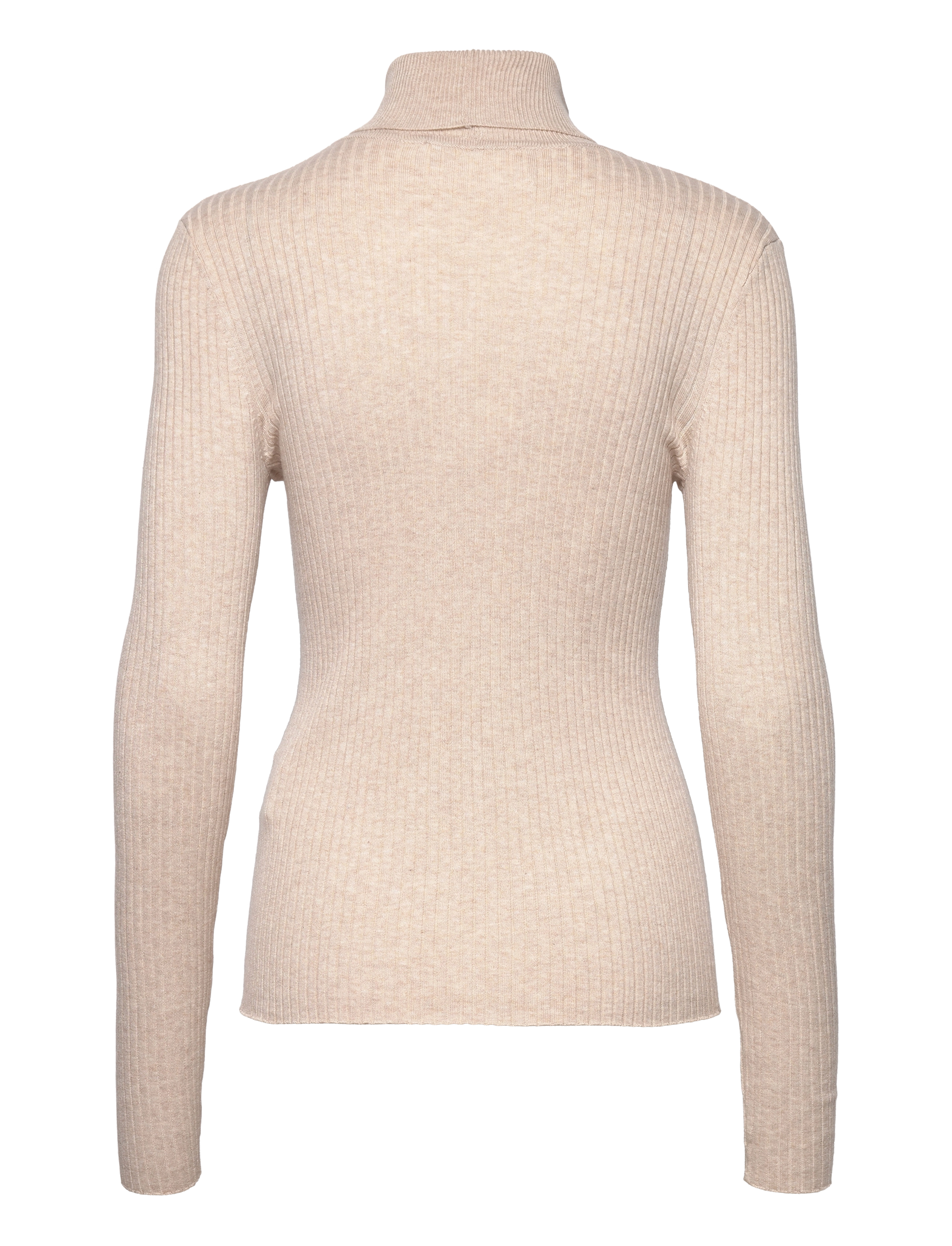 Selected - SLFLYDIA COSTA LS KNIT ROLLNECK B NOOS - birch - 1
