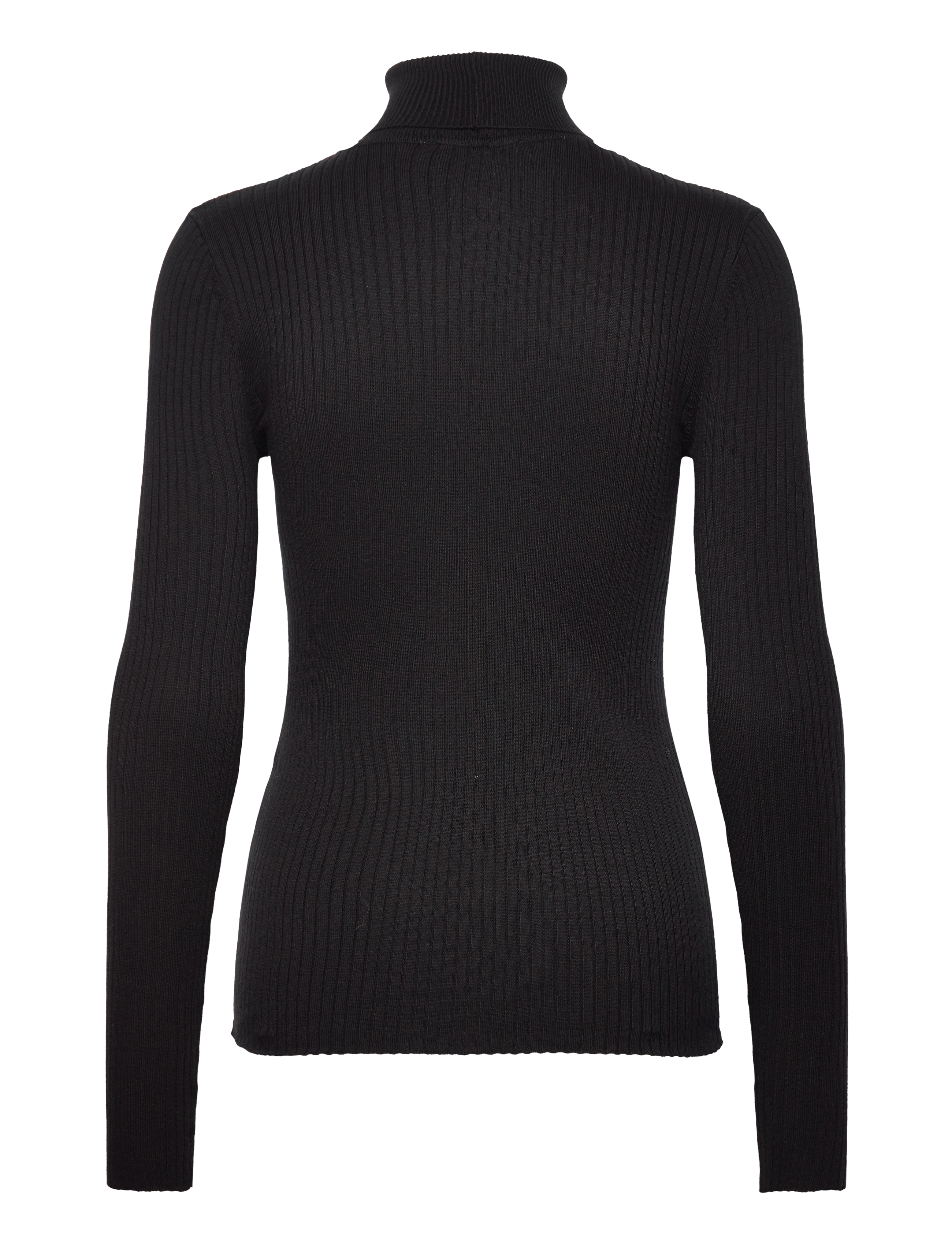 Selected - SLFLYDIA COSTA LS KNIT ROLLNECK B NOOS - black - 1