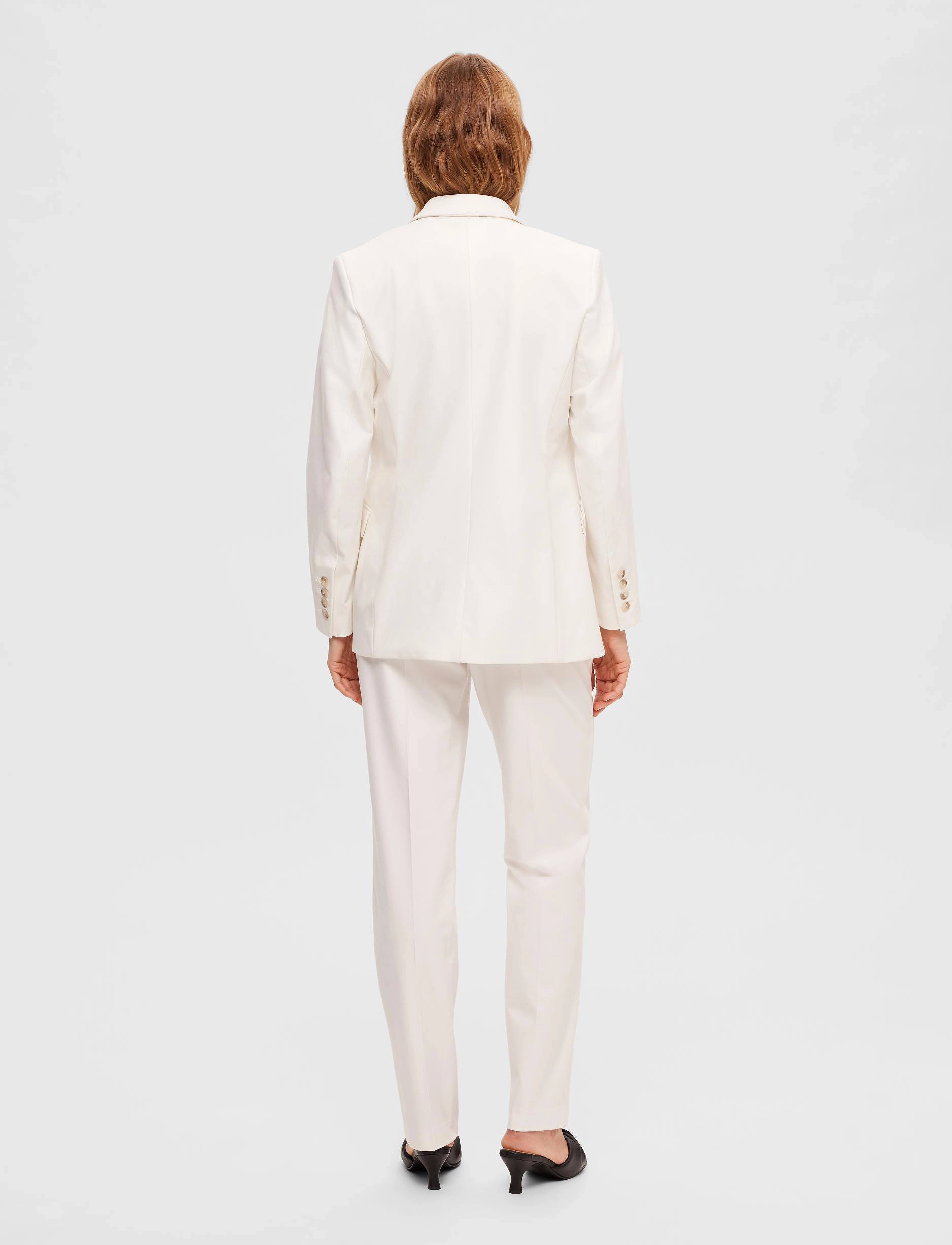 Selected - SLFELIANA LS BLAZER B NOOS - snow white - 3