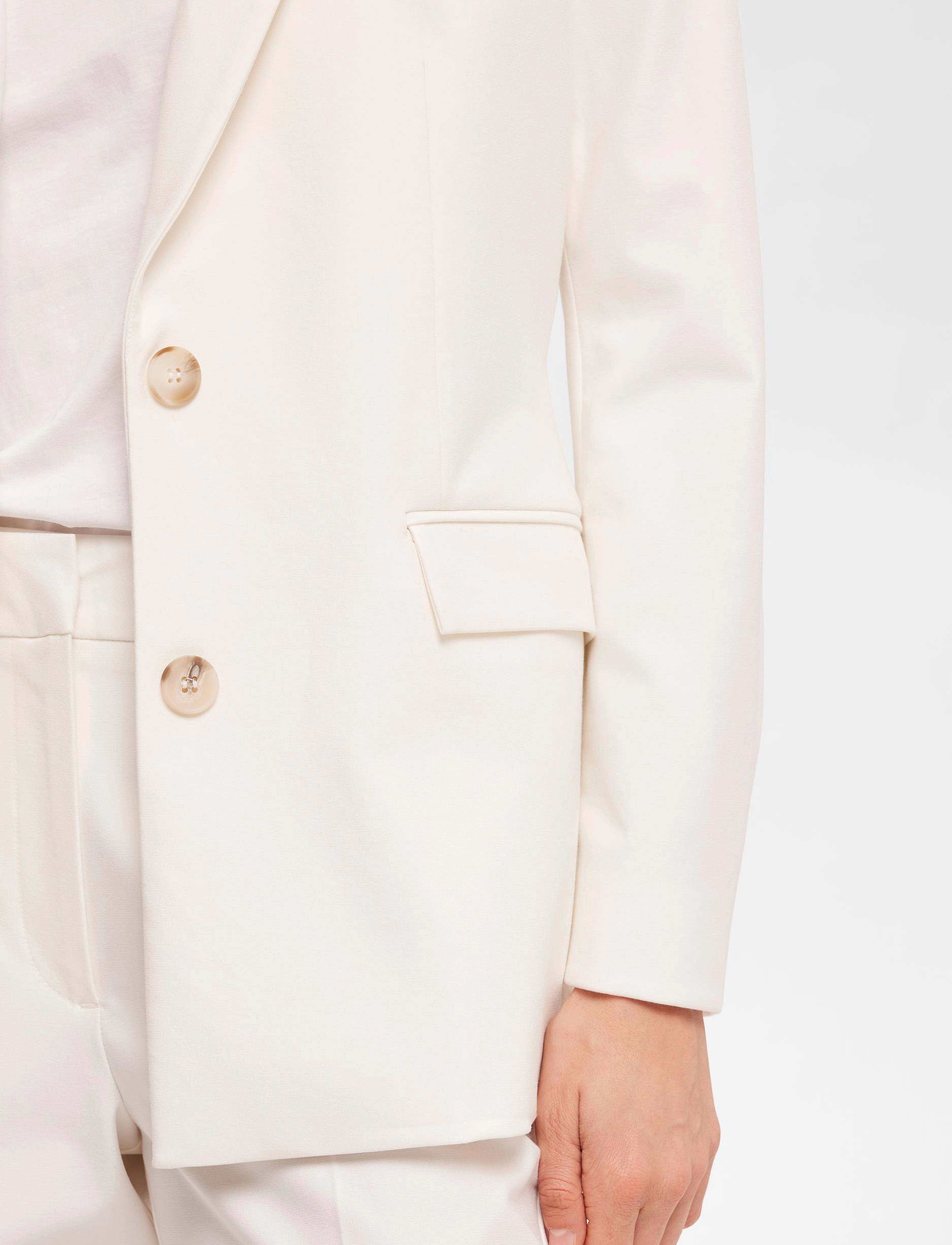 Selected - SLFELIANA LS BLAZER B NOOS - snow white - 5