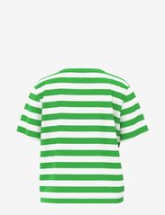 Selected Femme - SLFESSENTIAL SS STRIPED BOXY TEE NOOS - mažiausios kainos - classic green - 2