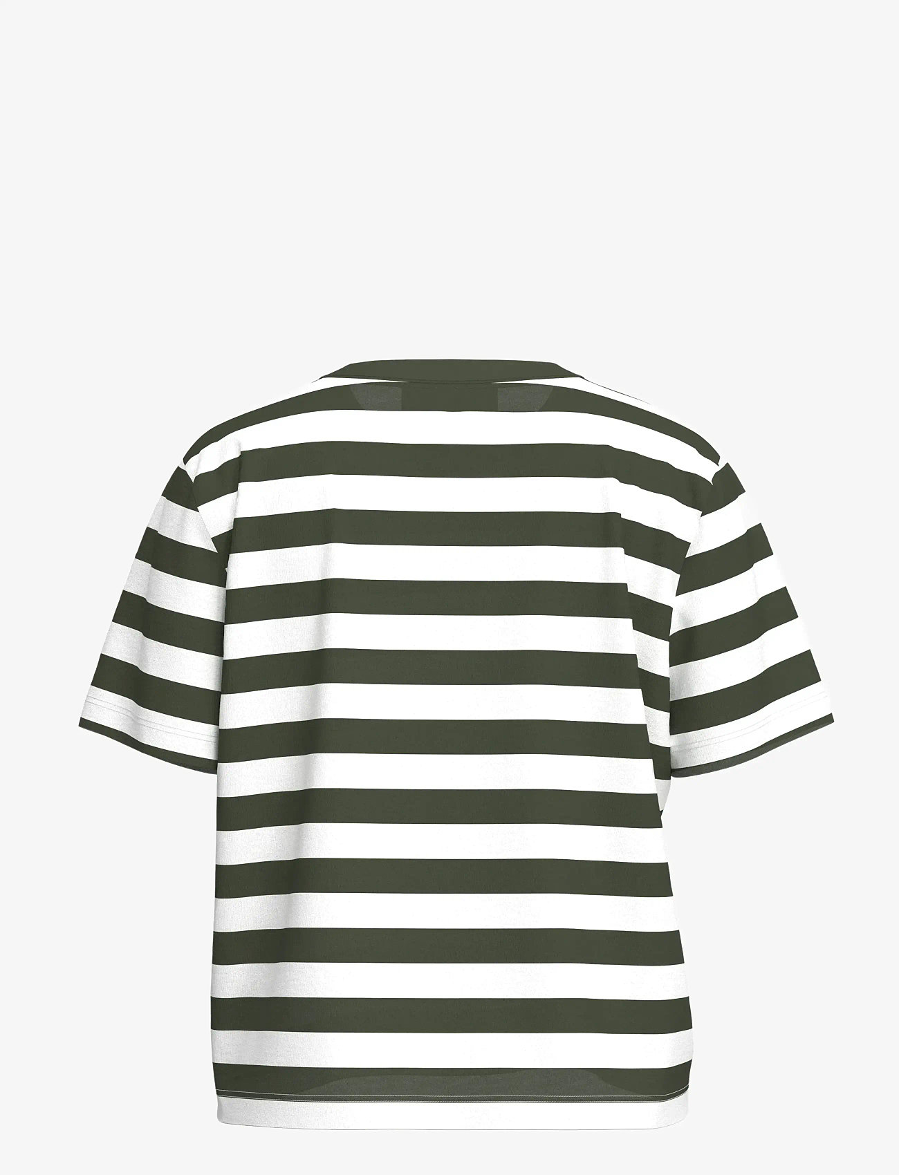 Selected - SLWESSENTIAL SS STRIPED BOXY TEE NOOS - t-shirts - deep depths - 2