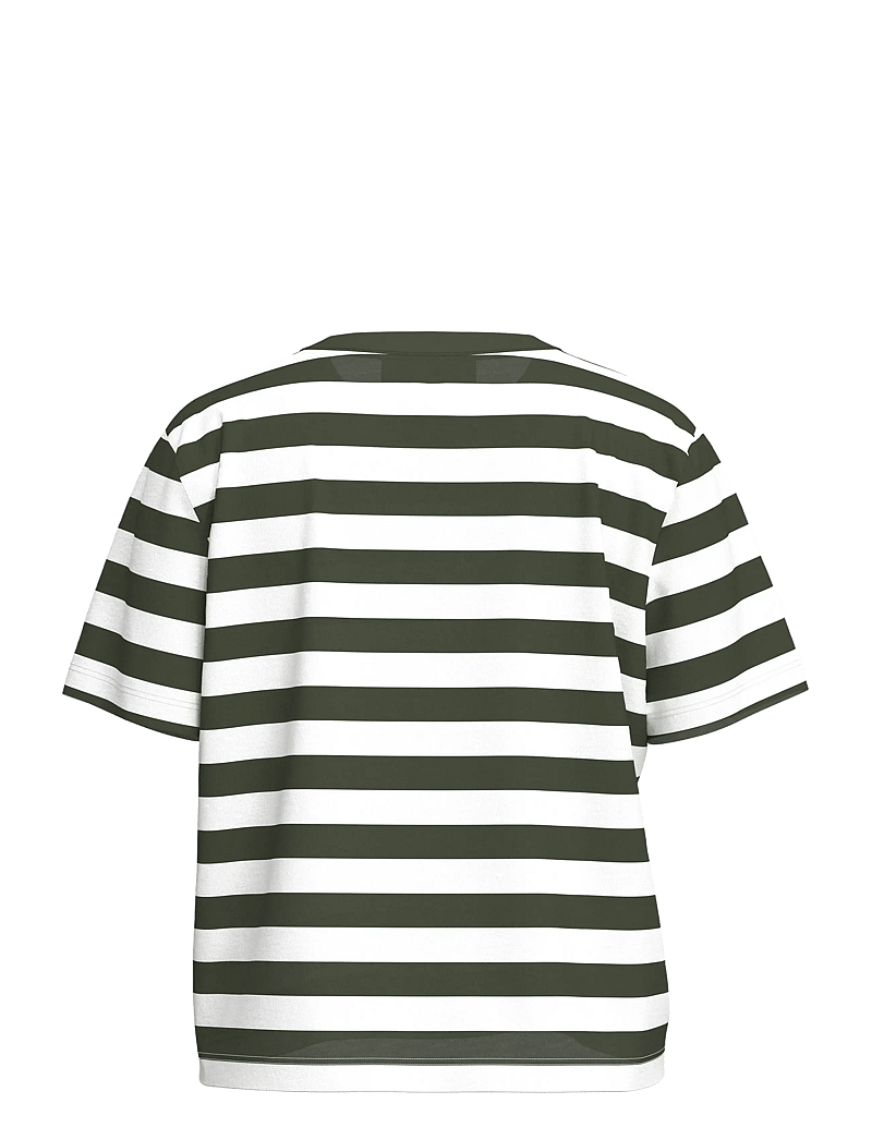 Selected - SLWESSENTIAL SS STRIPED BOXY TEE NOOS - t-shirts - deep depths - 2