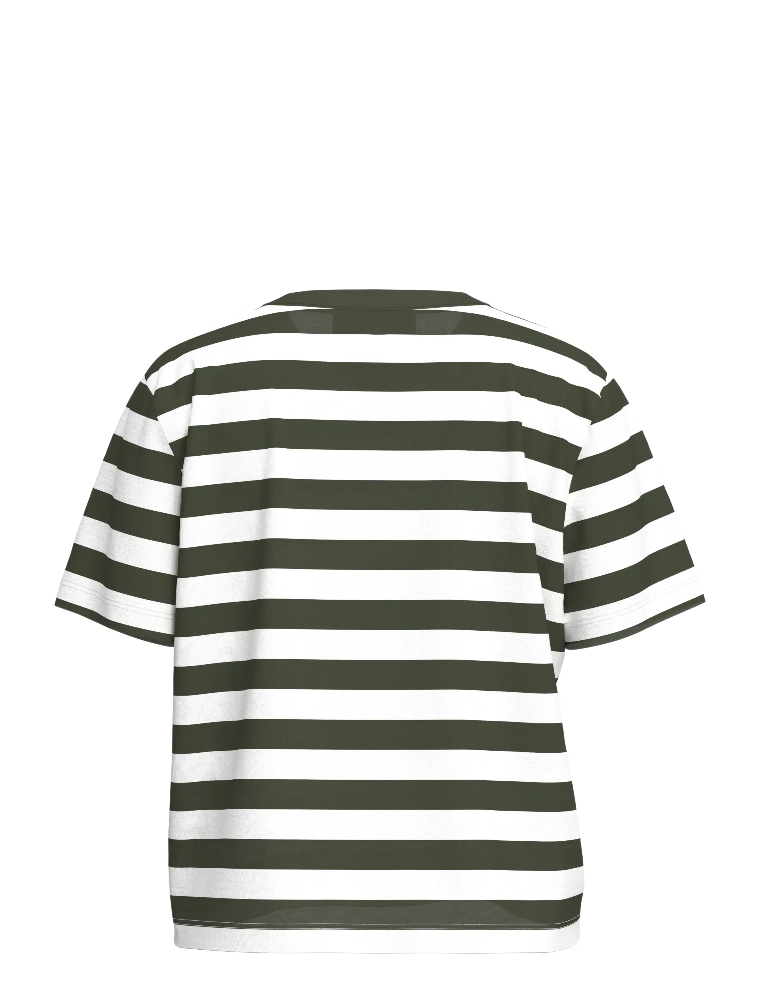Selected - SLWESSENTIAL SS STRIPED BOXY TEE NOOS - t-shirts - deep depths - 2