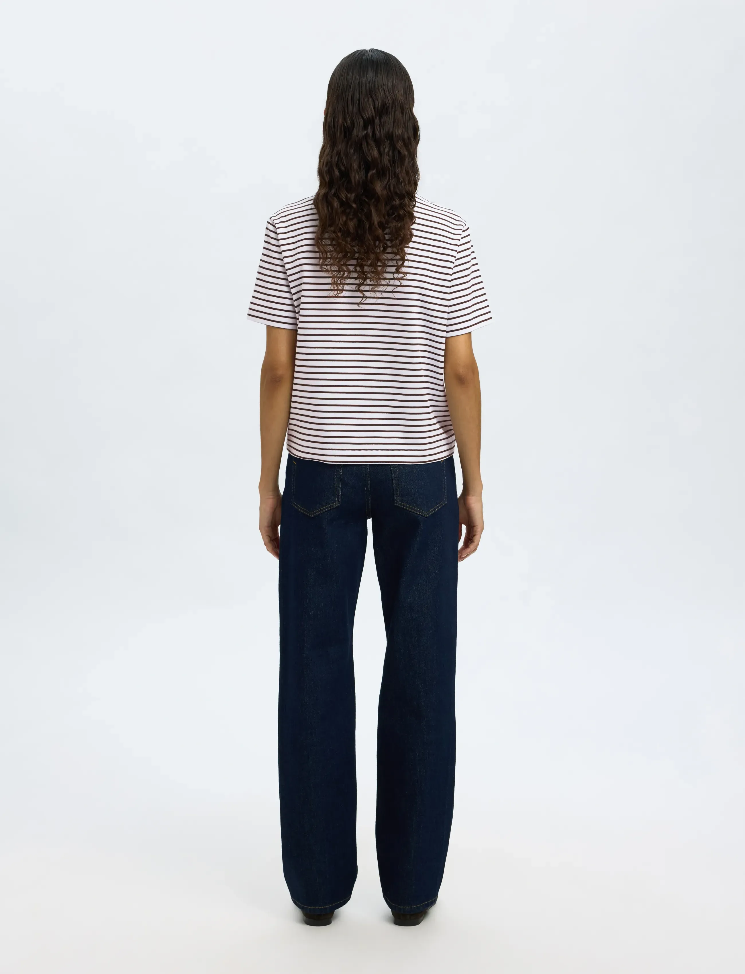 Selected - SLWESSENTIAL SS STRIPED BOXY TEE NOOS - t-shirts - delicioso - 2