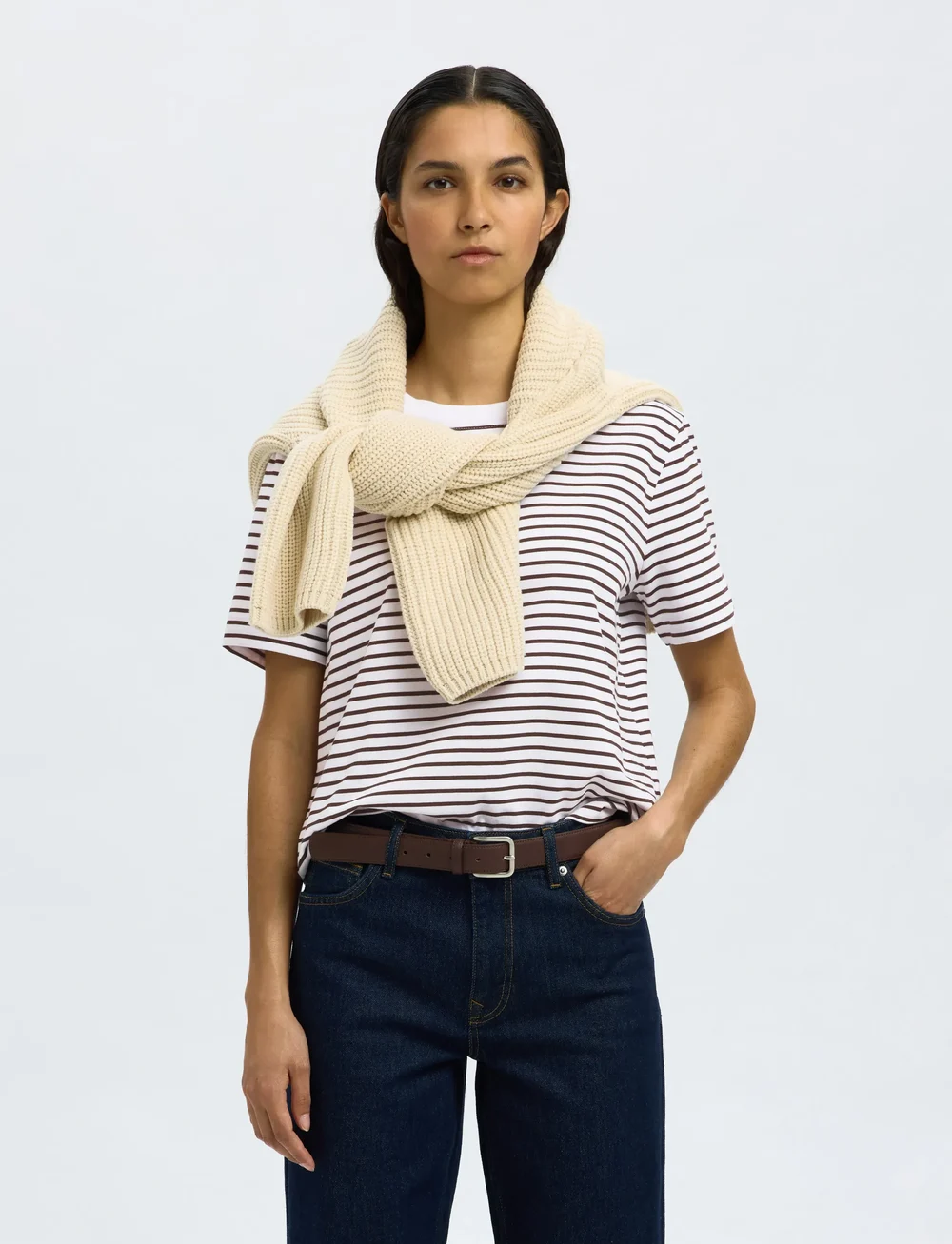 Selected - SLFESSENTIAL SS STRIPED BOXY TEE NOOS - t-shirts - delicioso - 5