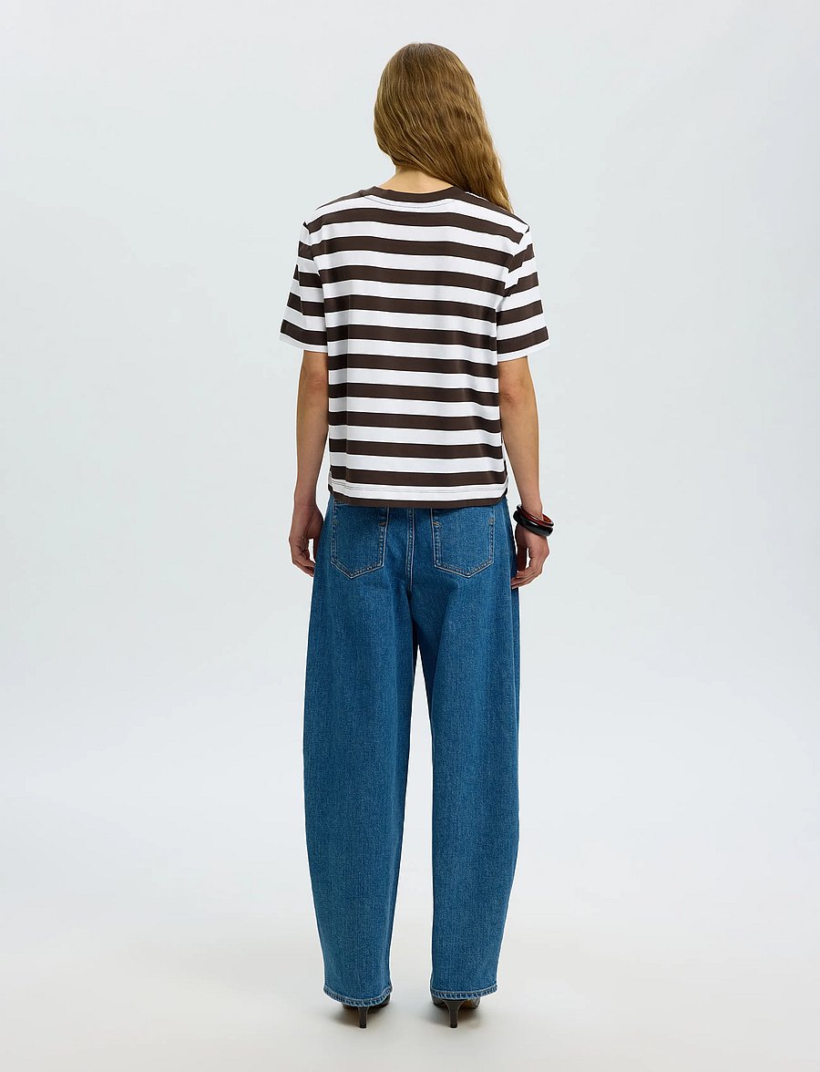 Selected - SLFESSENTIAL SS STRIPED BOXY TEE NOOS - t-shirts - delicioso - 2
