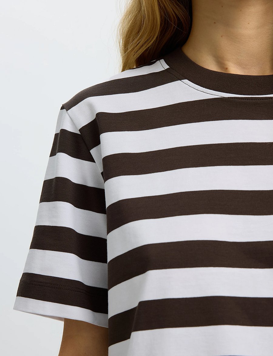 Selected - SLFESSENTIAL SS STRIPED BOXY TEE NOOS - t-shirts - delicioso - 4