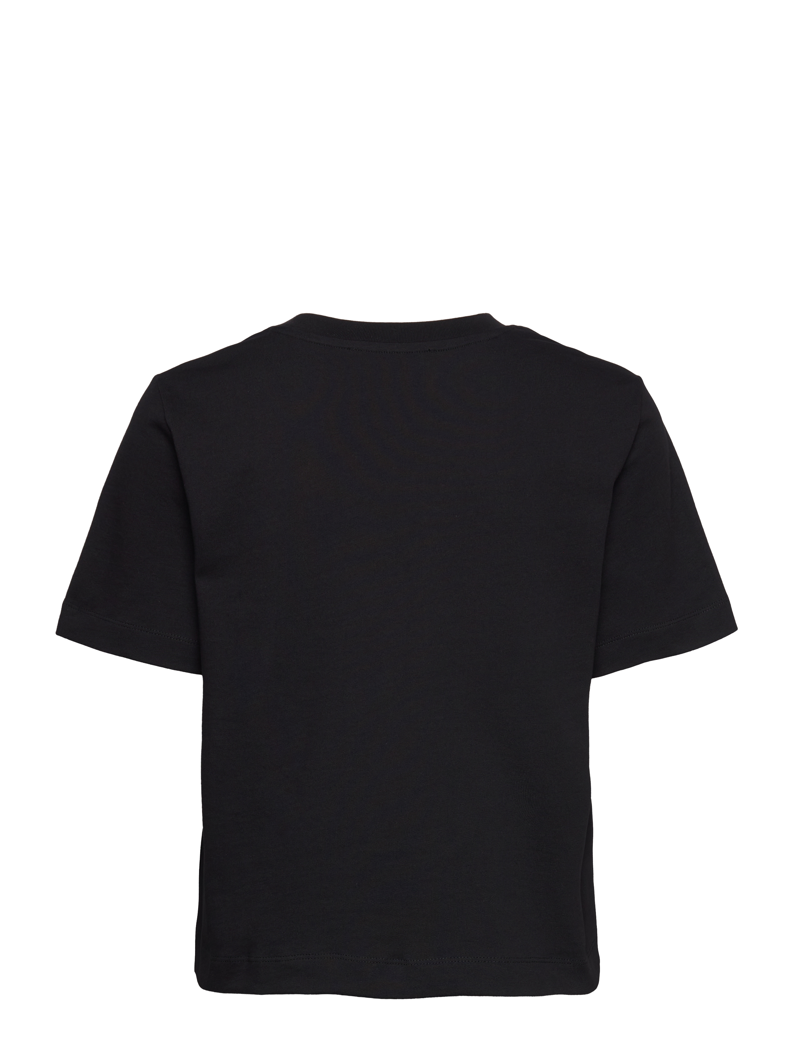 Selected - SLWESSENTIAL SS BOXY TEE NOOS - t-shirts - black - 2