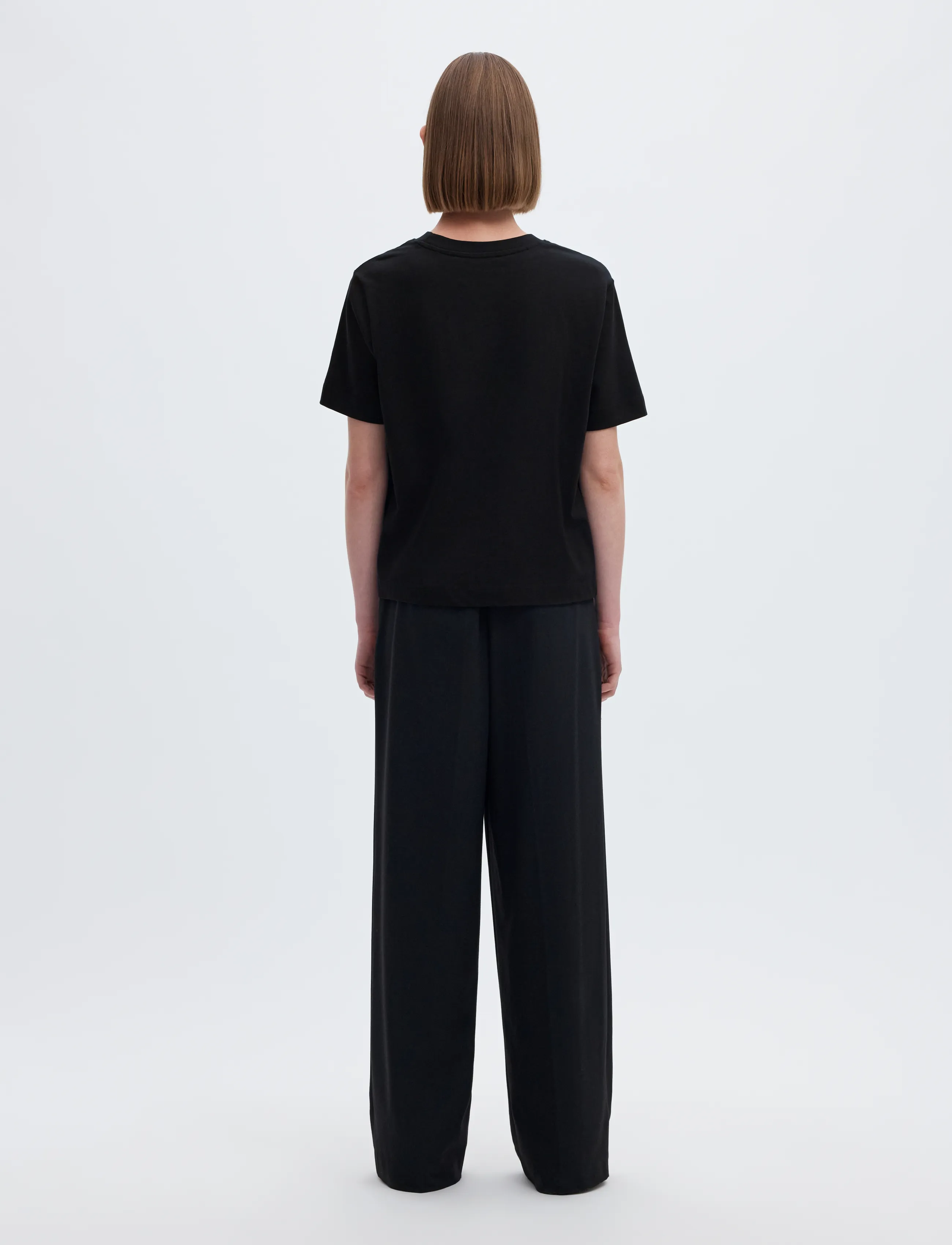 Selected - SLWESSENTIAL SS BOXY TEE NOOS - lägsta priserna - black - 3