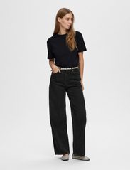 Selected Femme - SLFESSENTIAL SS BOXY TEE NOOS - lowest prices - black - 2