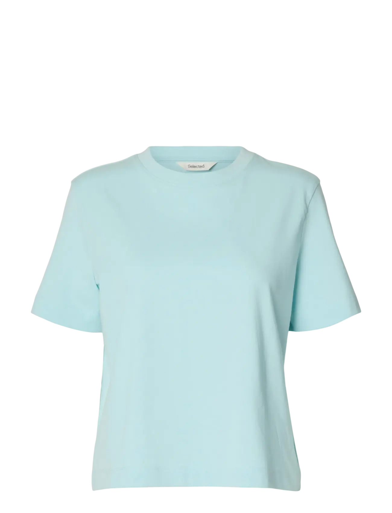 Selected SLFESSENTIAL SS BOXY TEE NOOS - Odzież - BLUE GLOW / blue