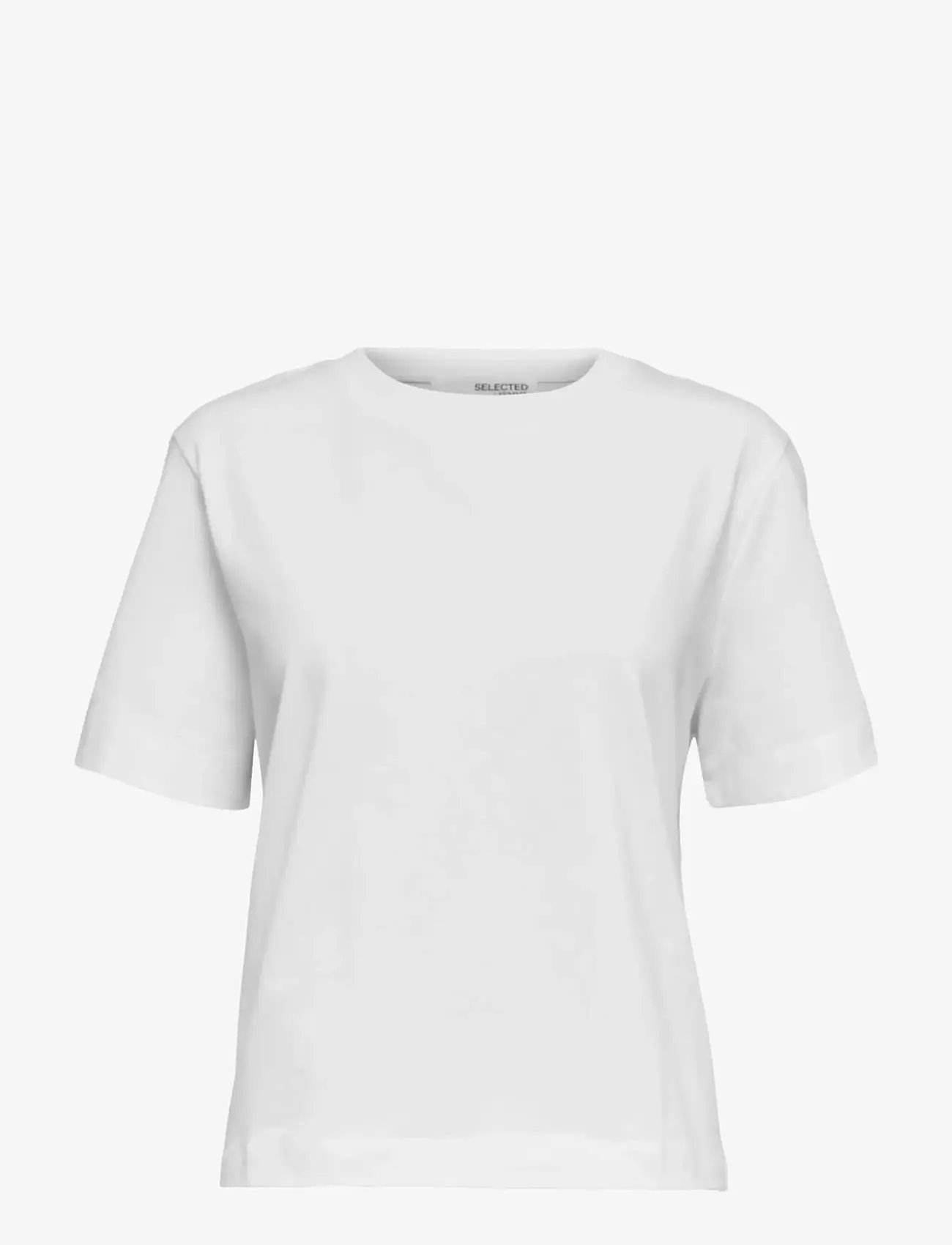 Selected - SLFESSENTIAL SS BOXY TEE NOOS - t-särgid - bright white - 1